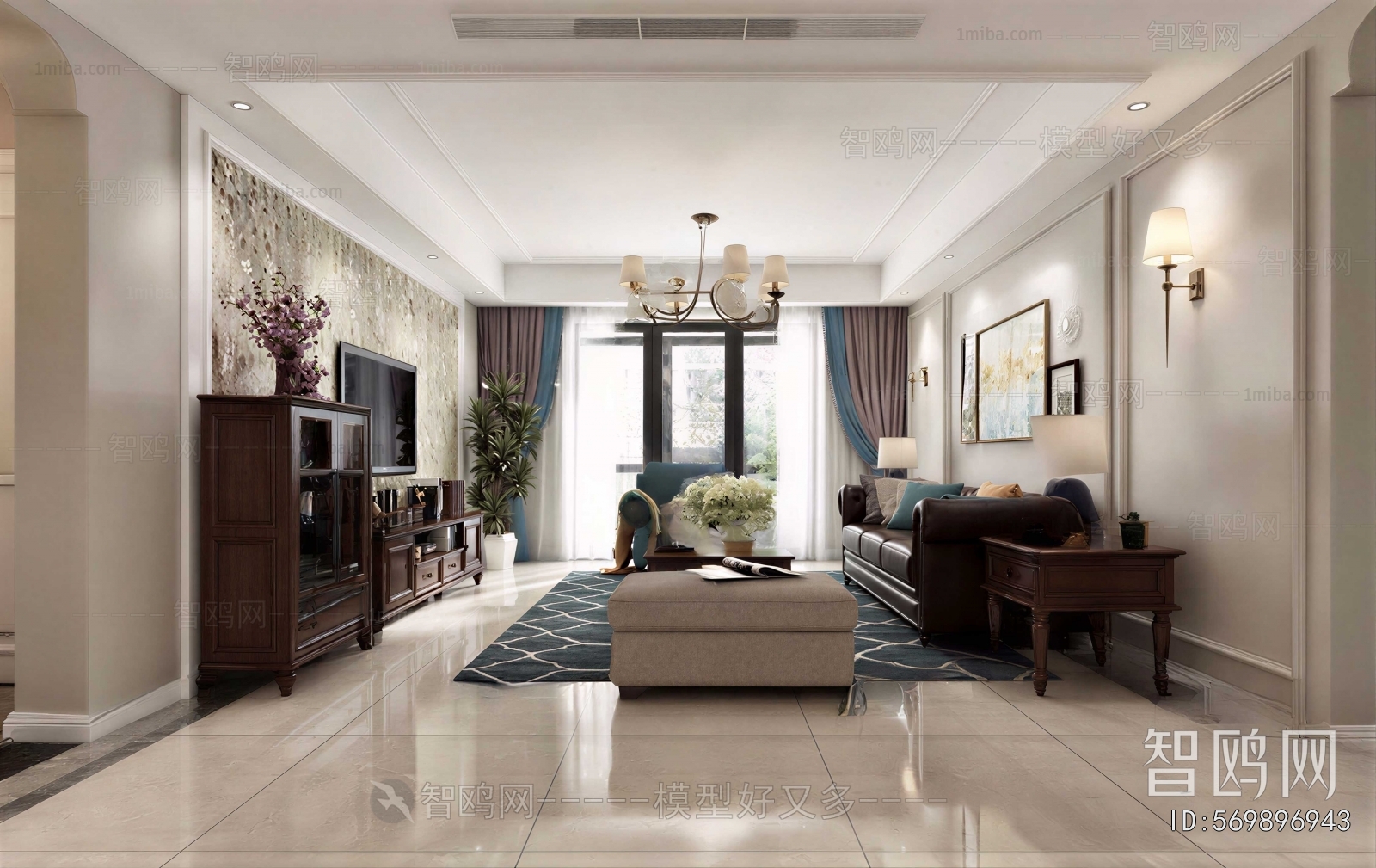 American Style A Living Room