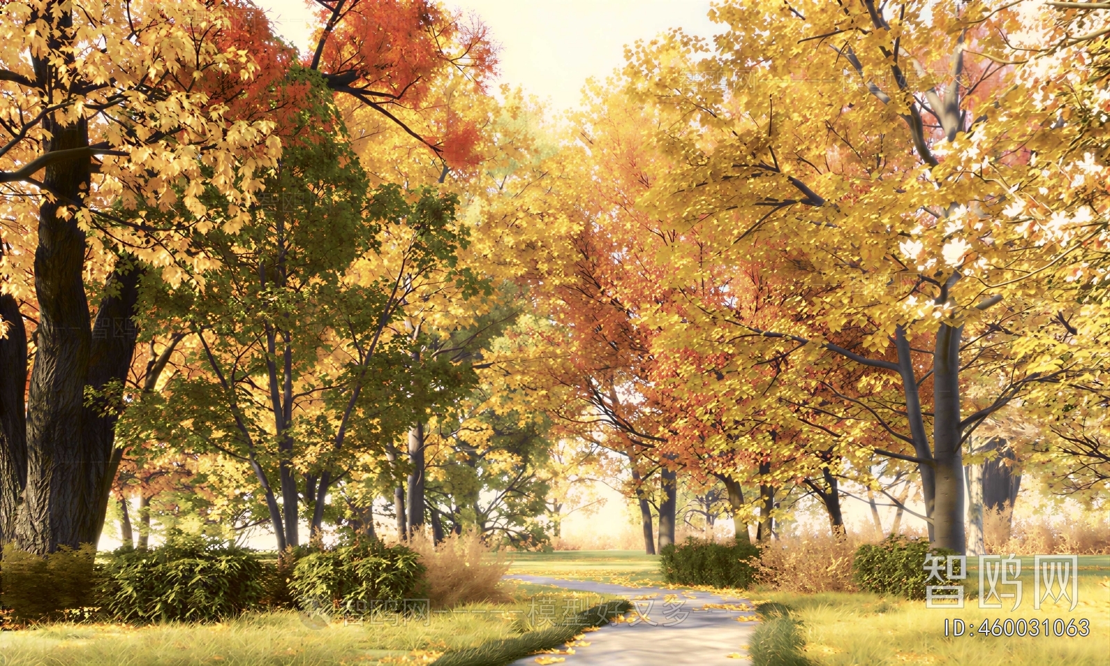 Modern Park Landscape
