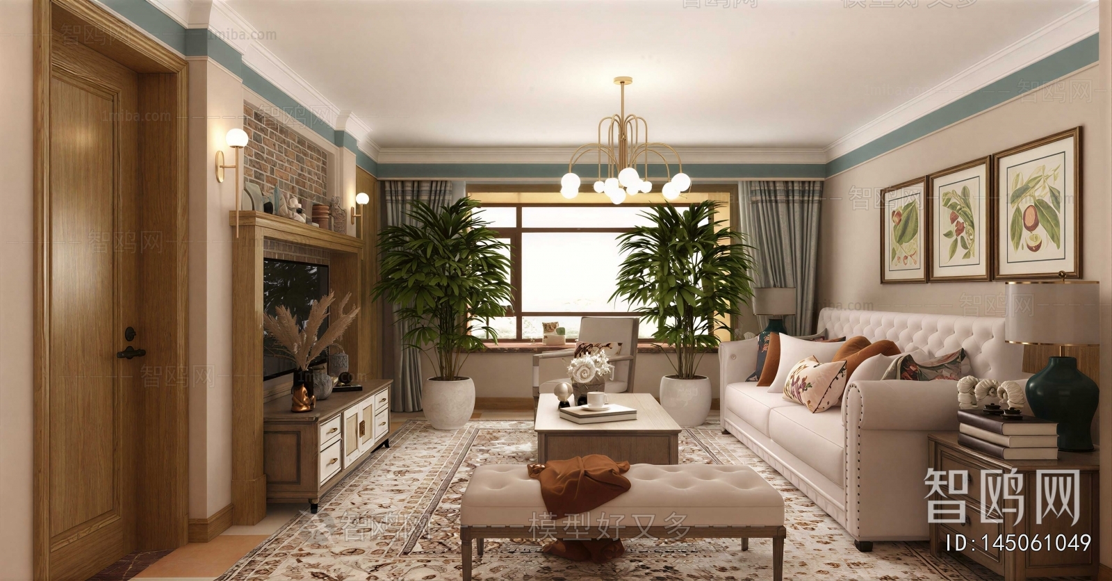 American Style A Living Room