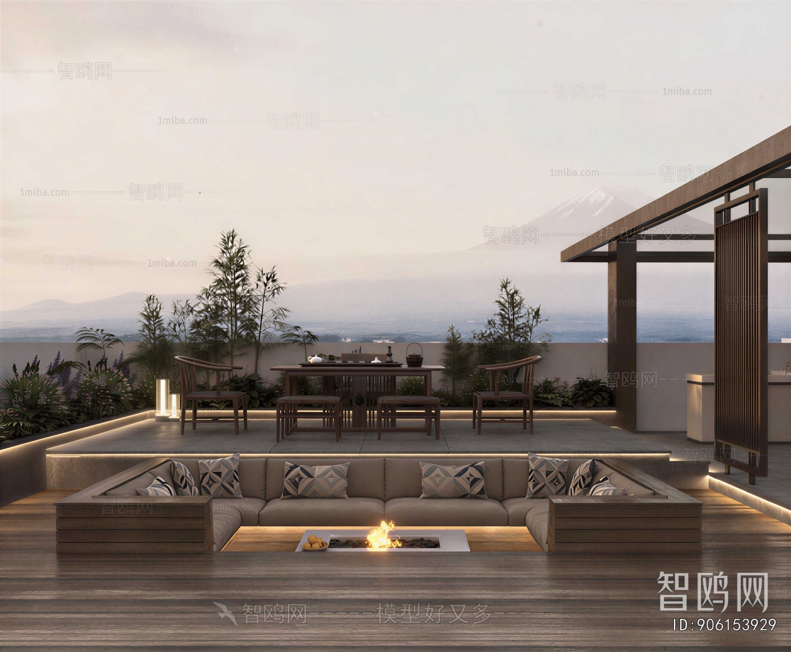 New Chinese Style Terrace