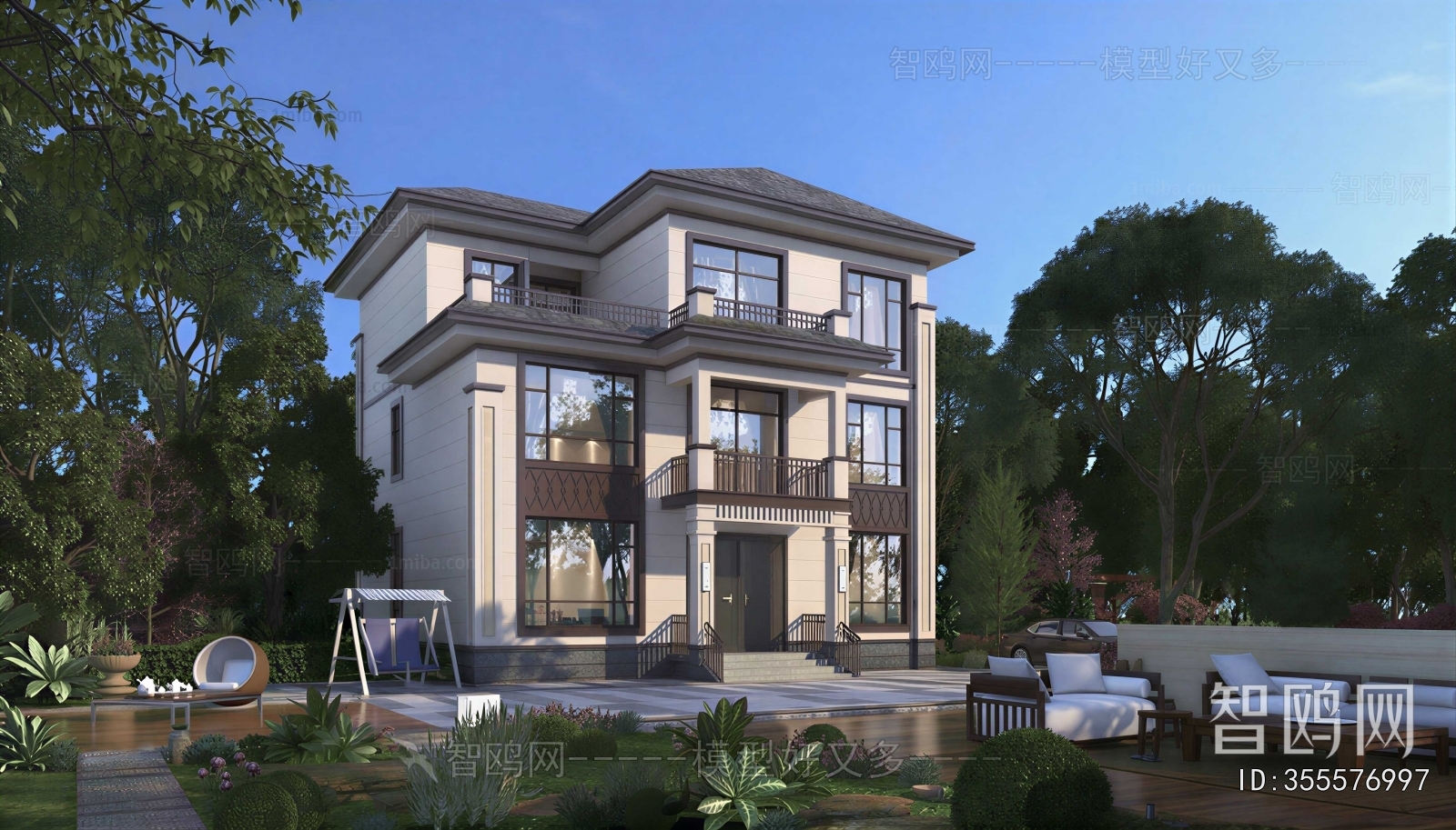 New Chinese Style Detached Villa
