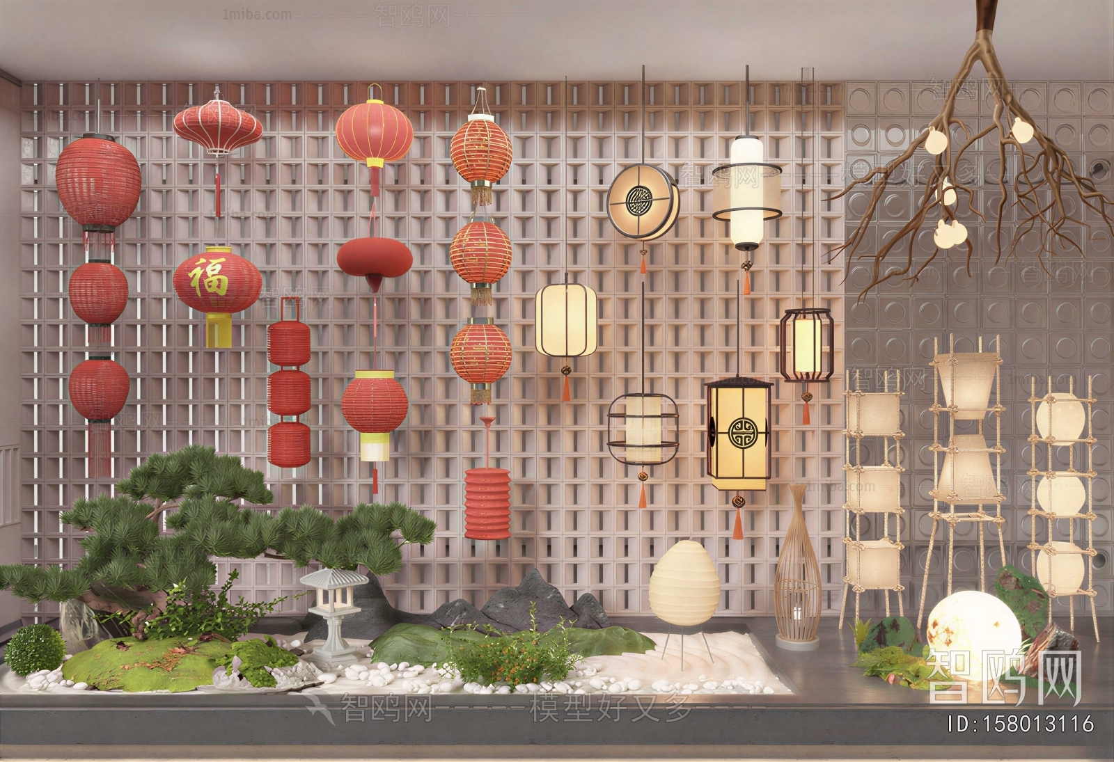 New Chinese Style Plant Landscaping
