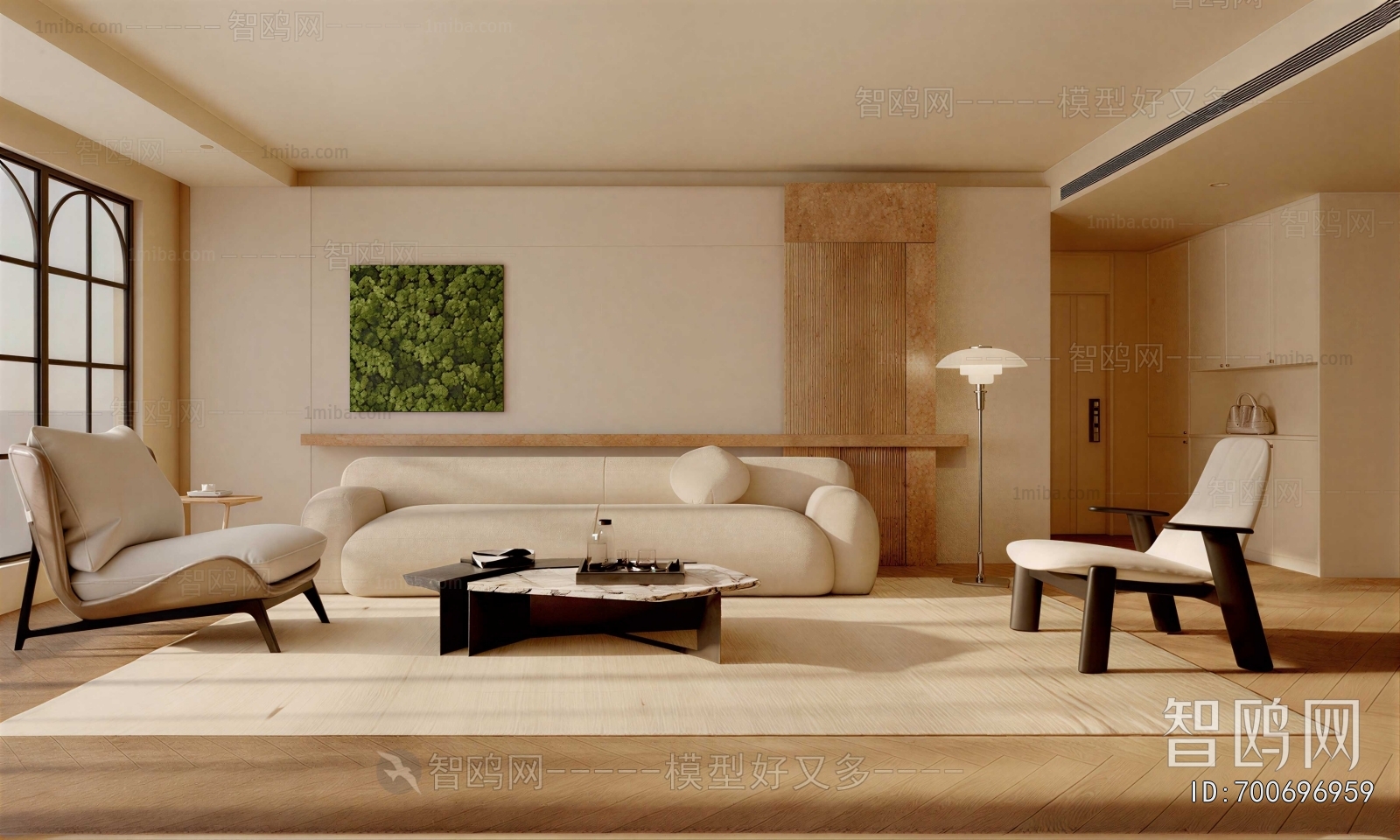 Wabi-sabi Style A Living Room
