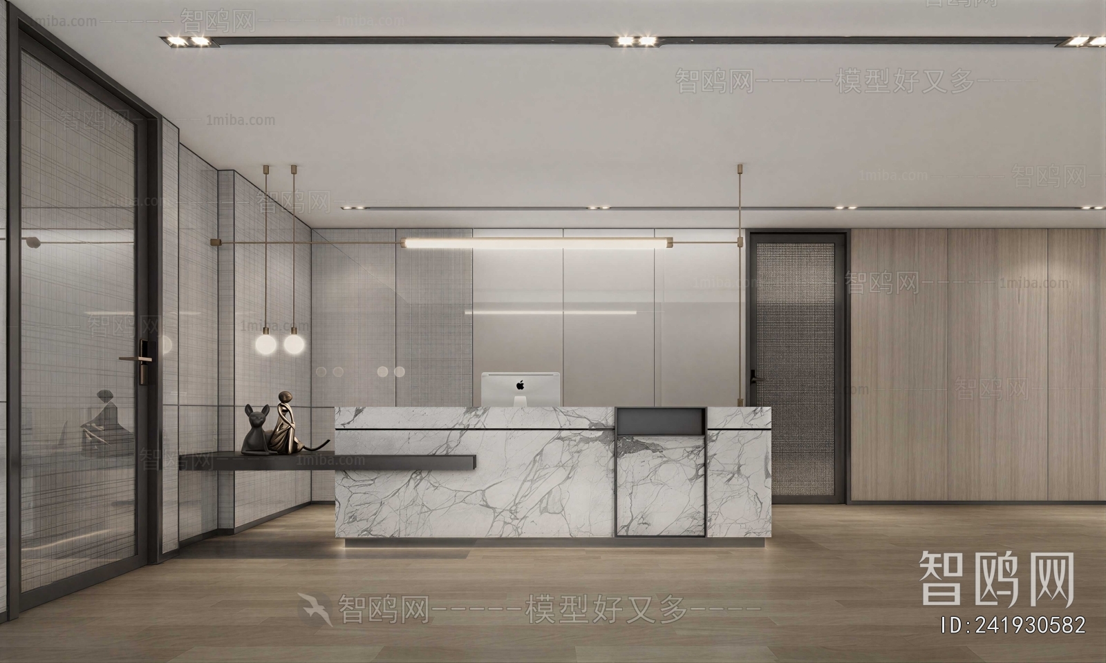 Modern Office Reception Desk