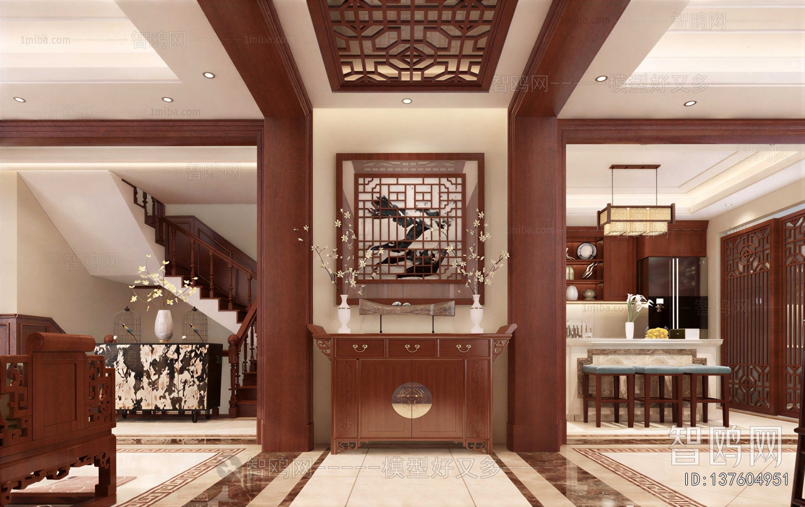 New Chinese Style Hallway