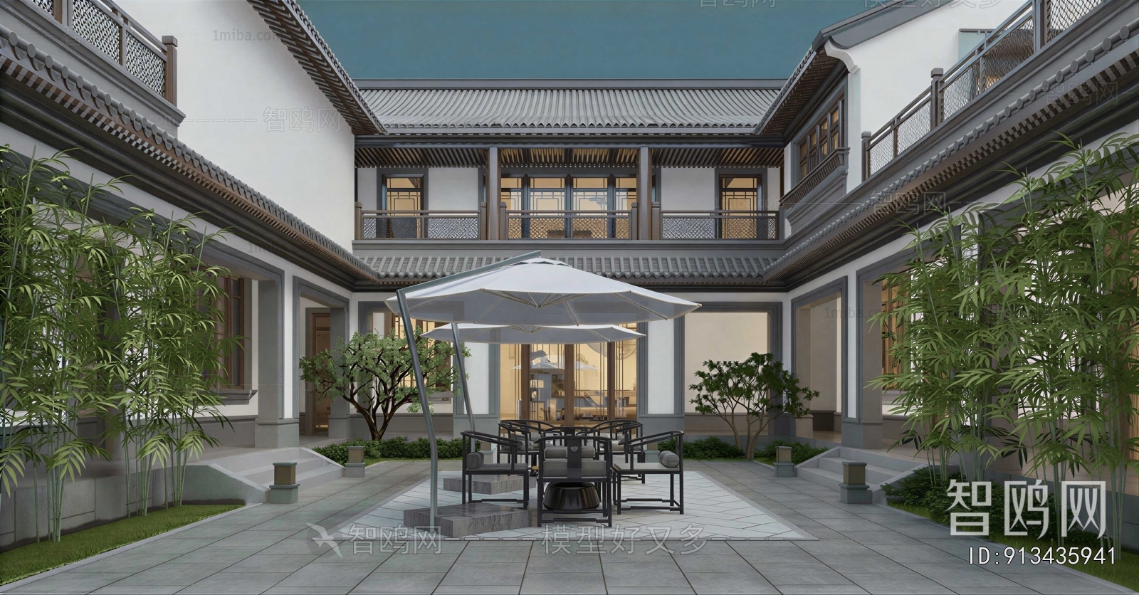 New Chinese Style Courtyard/landscape