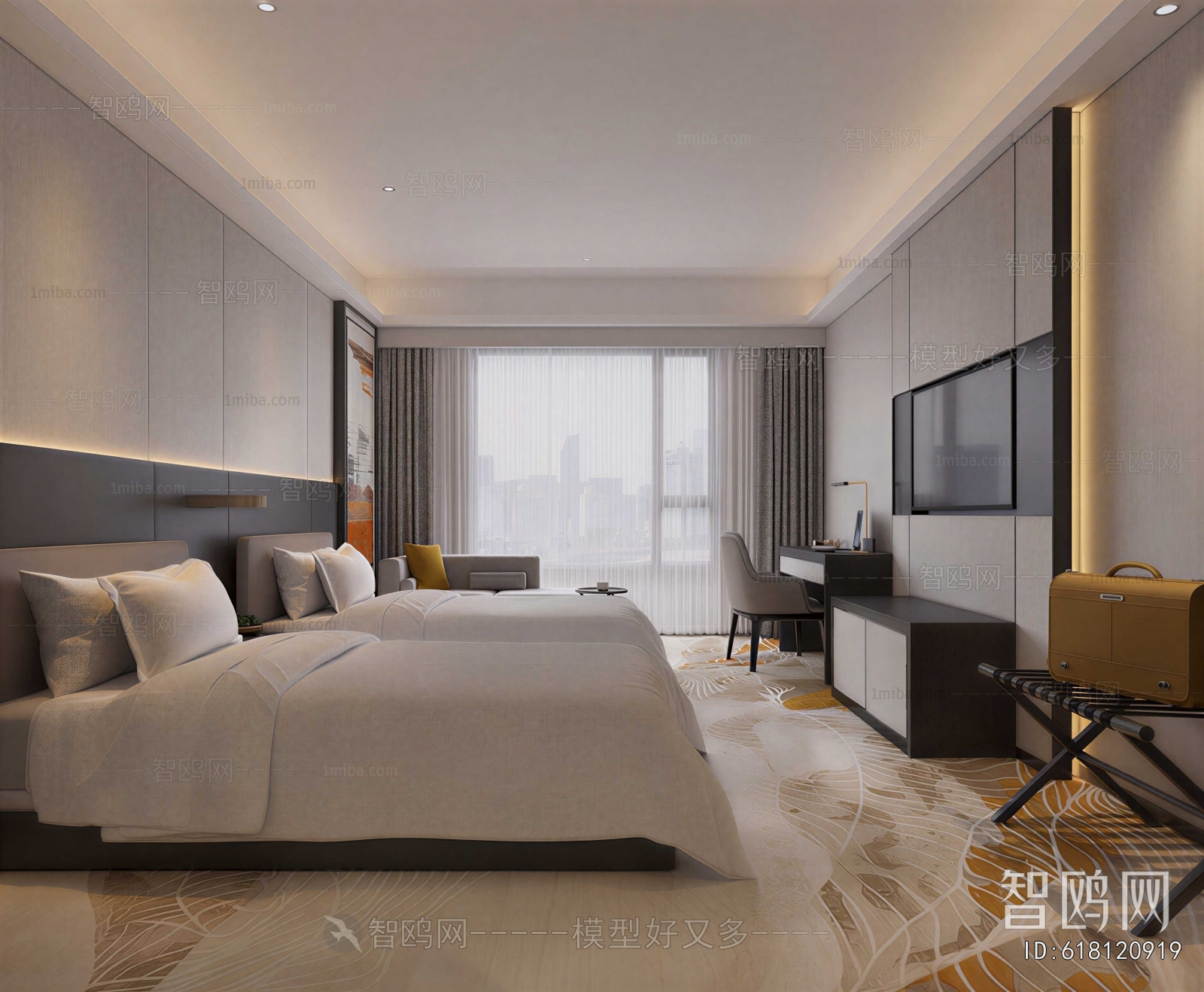 Modern Guest Room