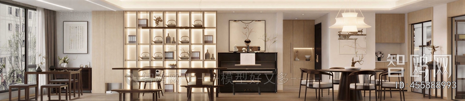 New Chinese Style Dining Room