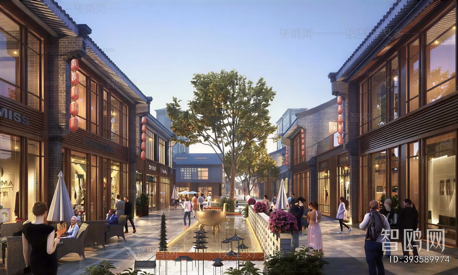 Chinese Style Commercial Street