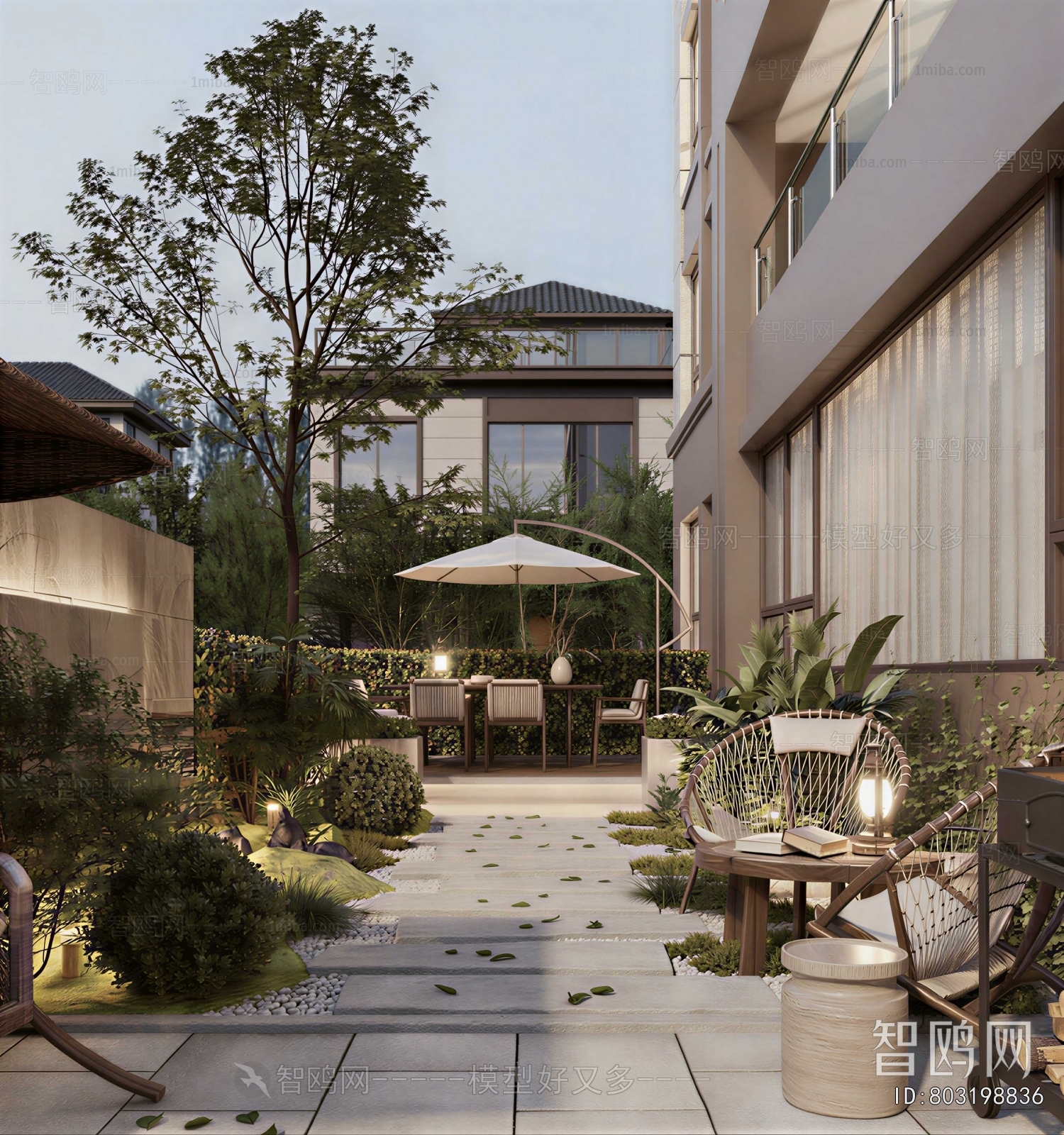 Modern Courtyard/landscape