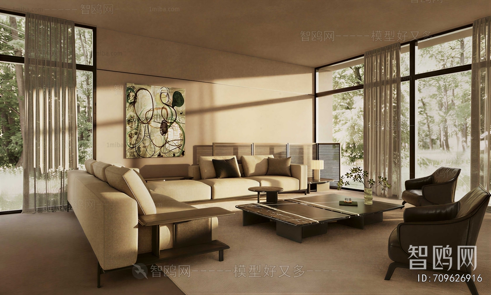 Wabi-sabi Style A Living Room