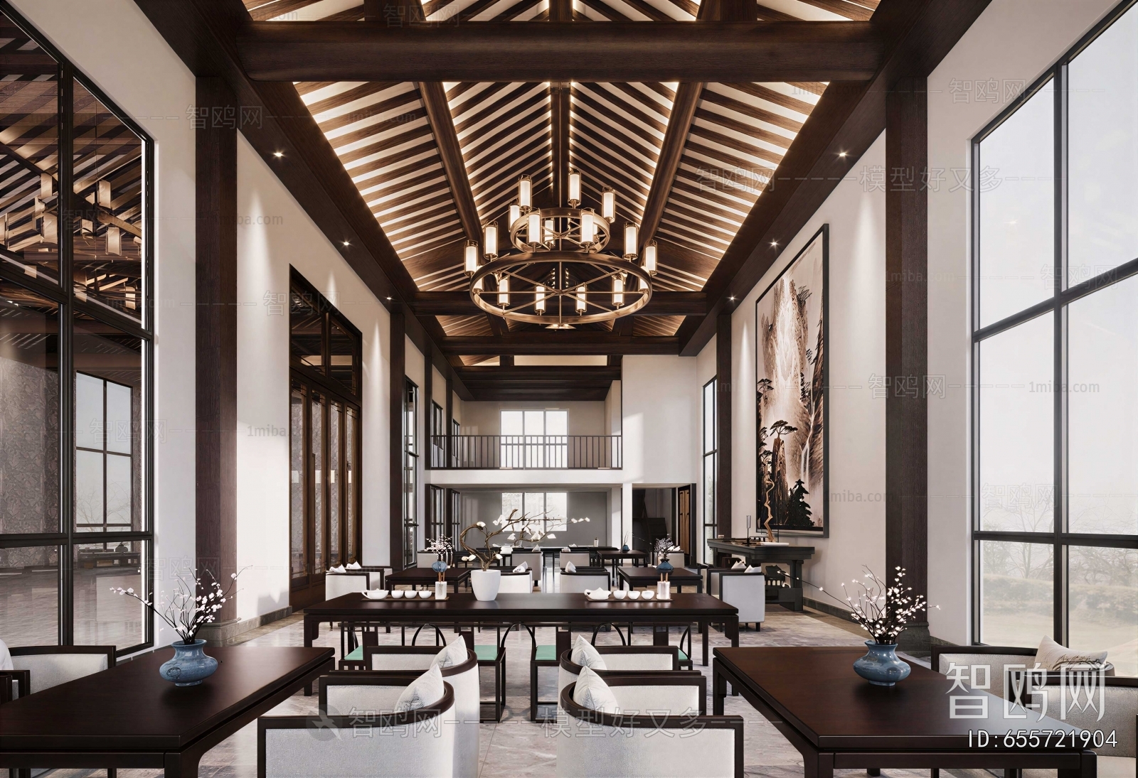 New Chinese Style A Living Room