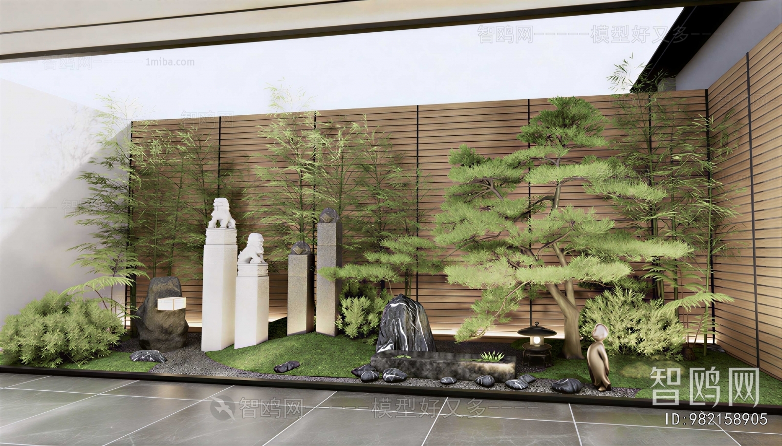 New Chinese Style Plant Landscaping