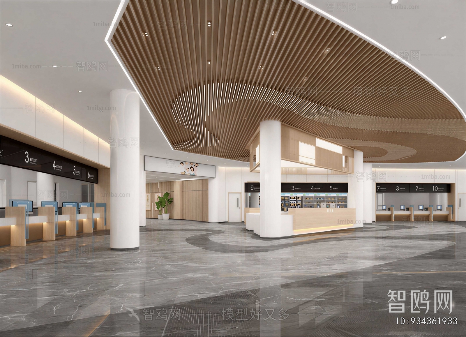 Modern Hospital Hall