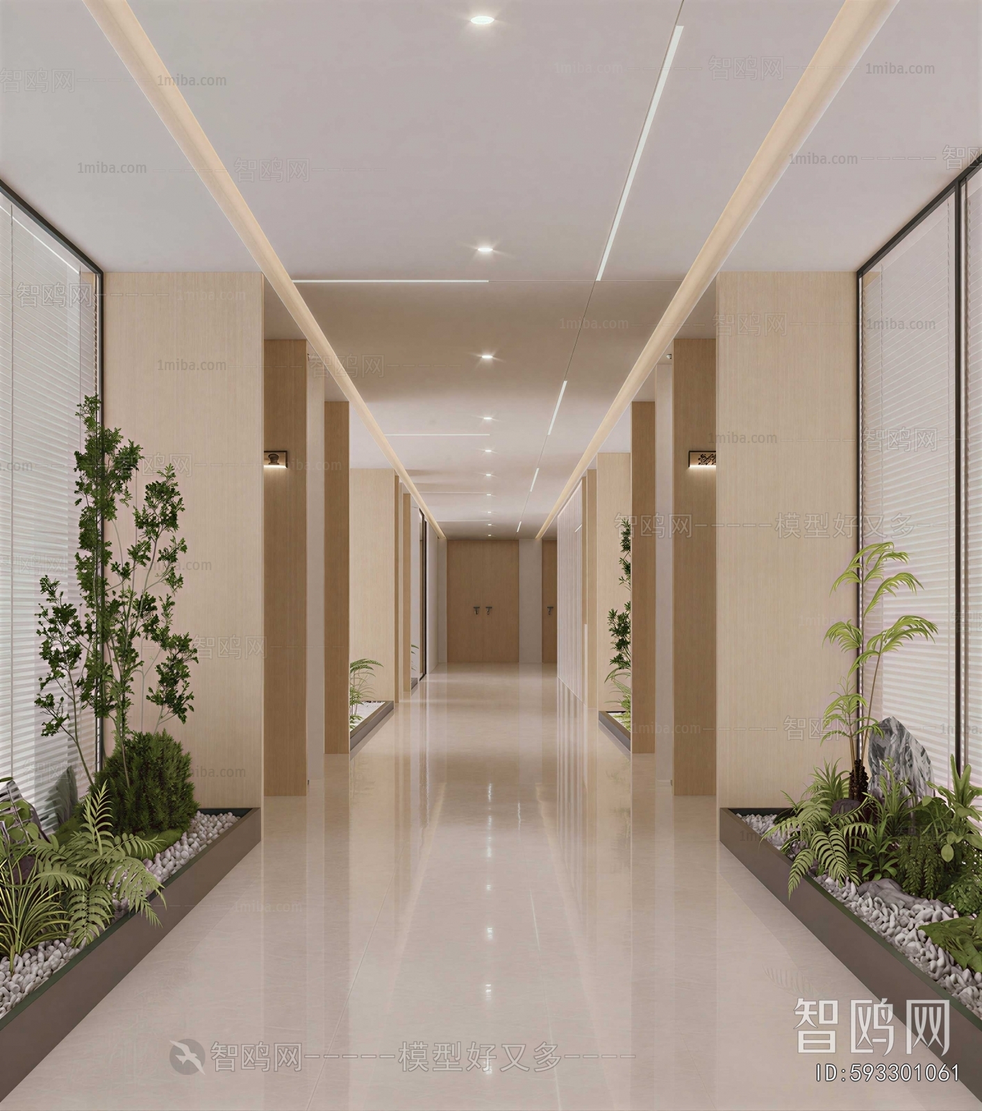 Modern Office Aisle