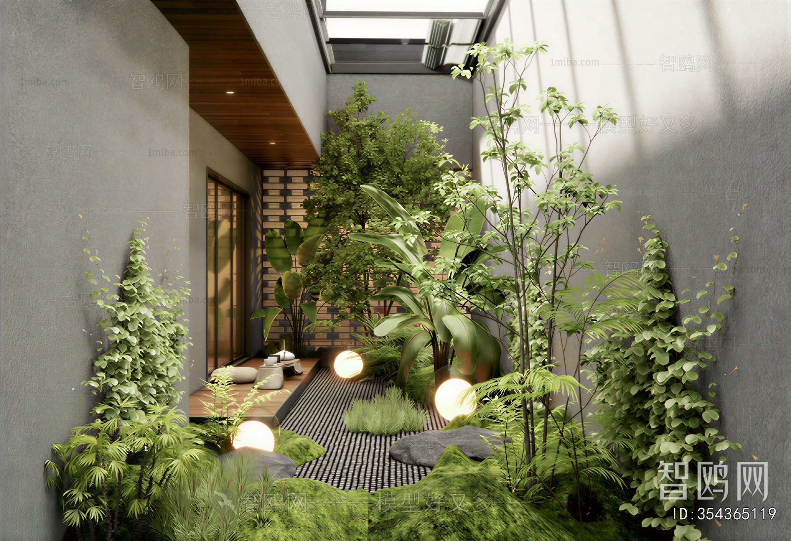 Modern Courtyard/landscape
