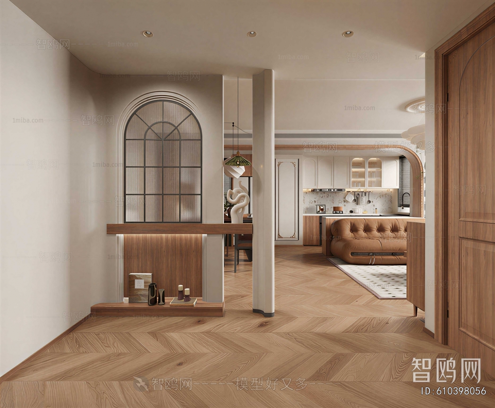 French Style Hallway