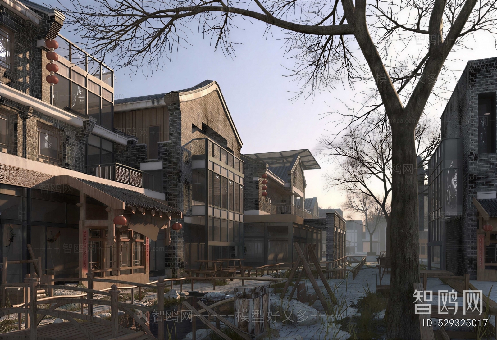 New Chinese Style Commercial Street