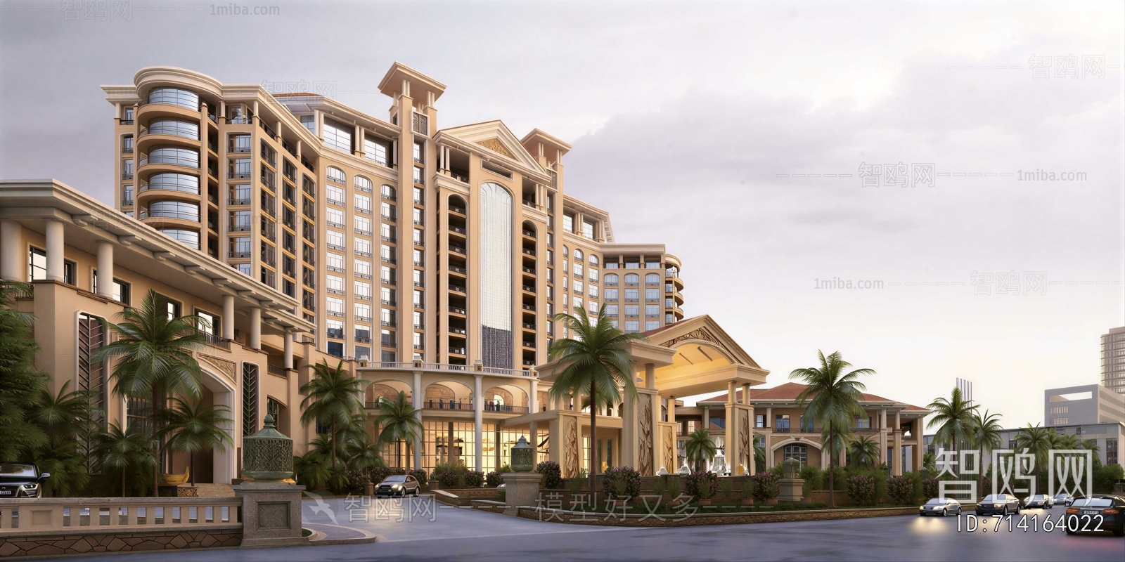 European Style Appearance Of Commercial Building