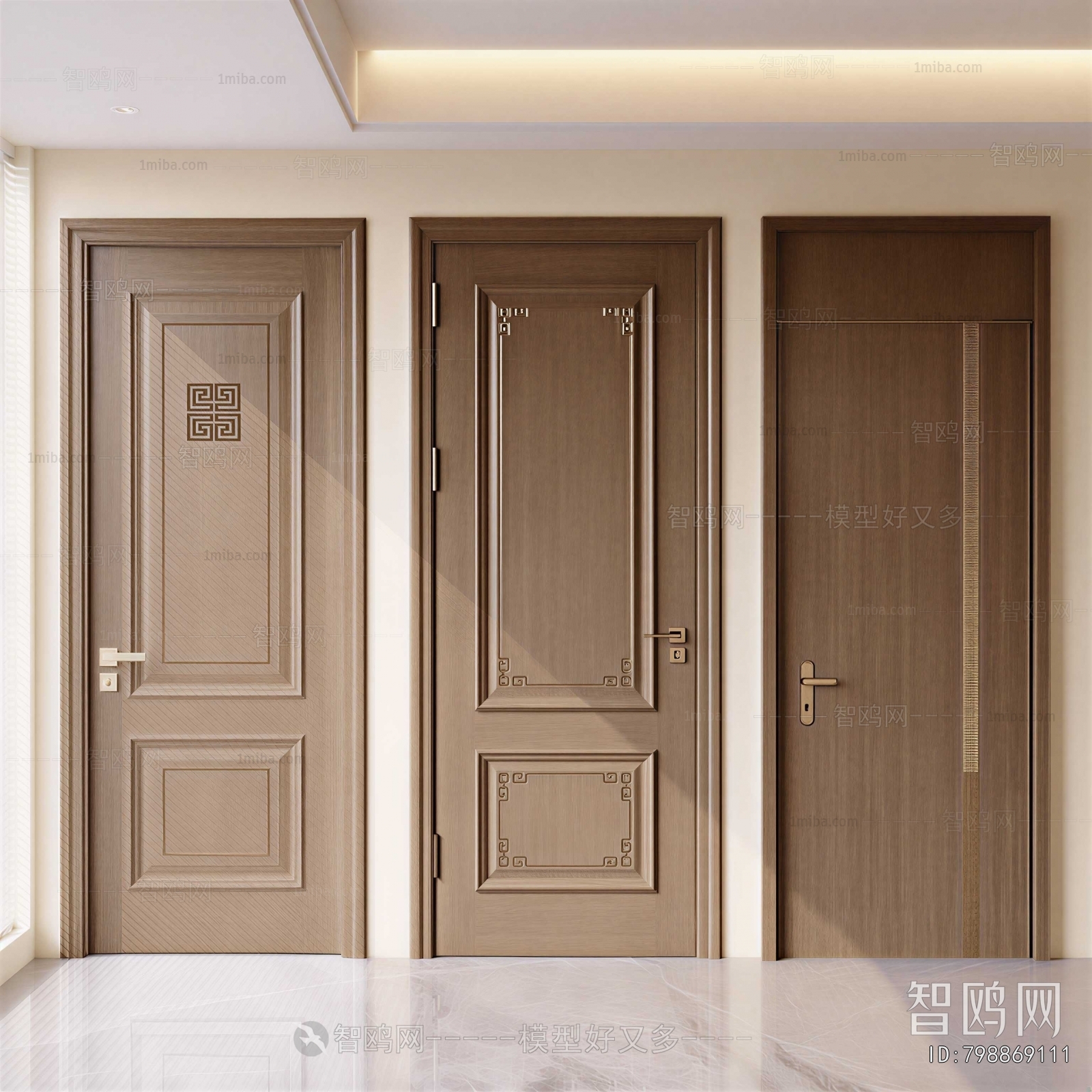 New Chinese Style Single Door