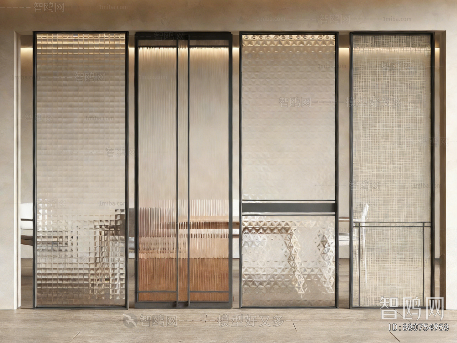 Modern Glass Screen Partition