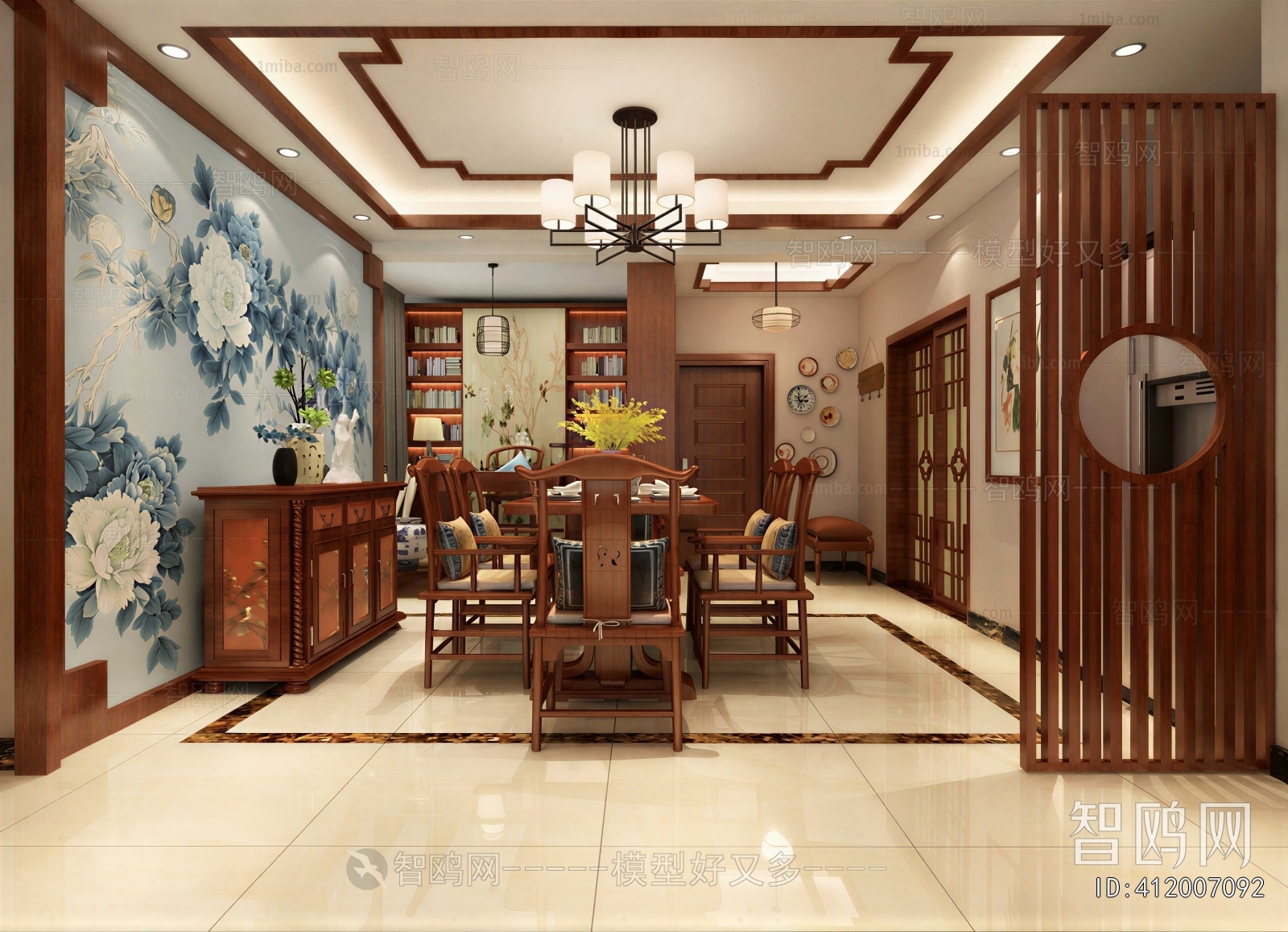 New Chinese Style Dining Room