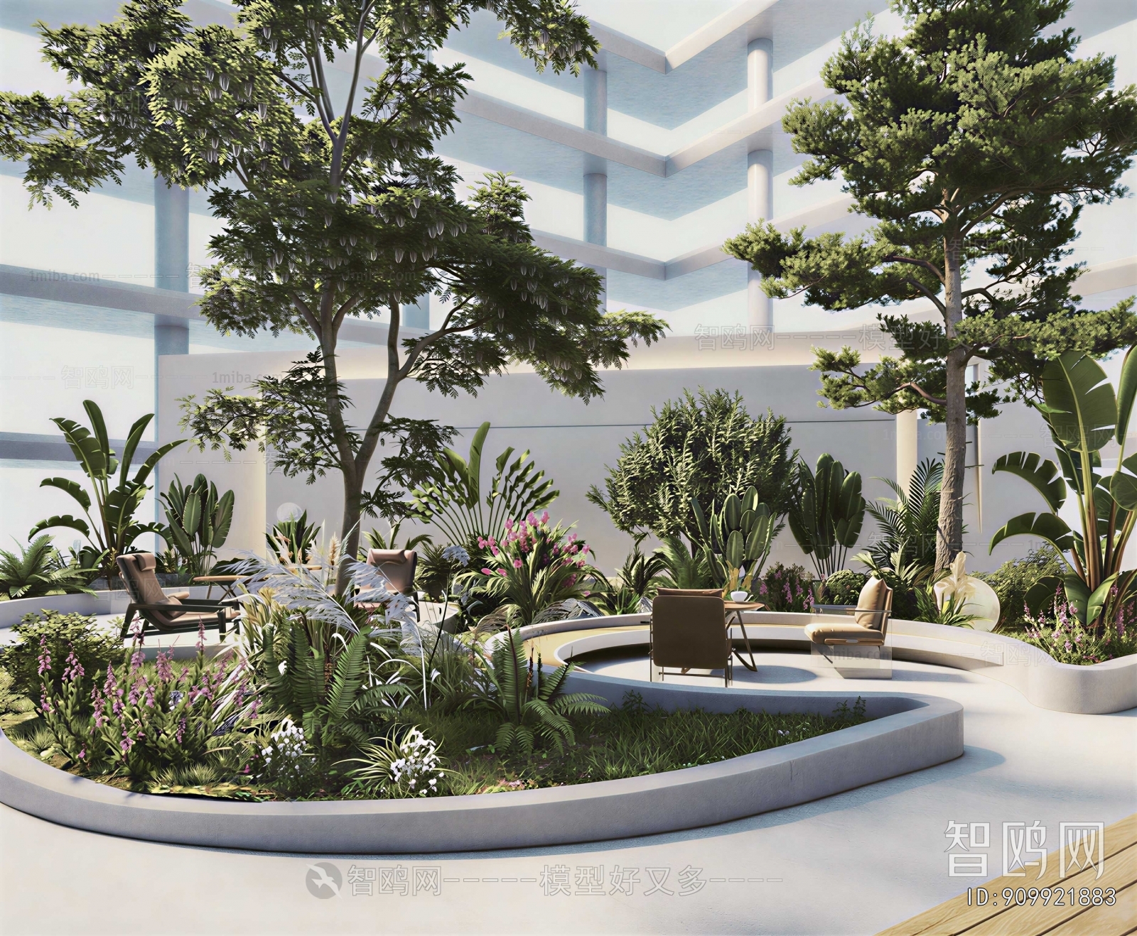 Modern Courtyard/landscape
