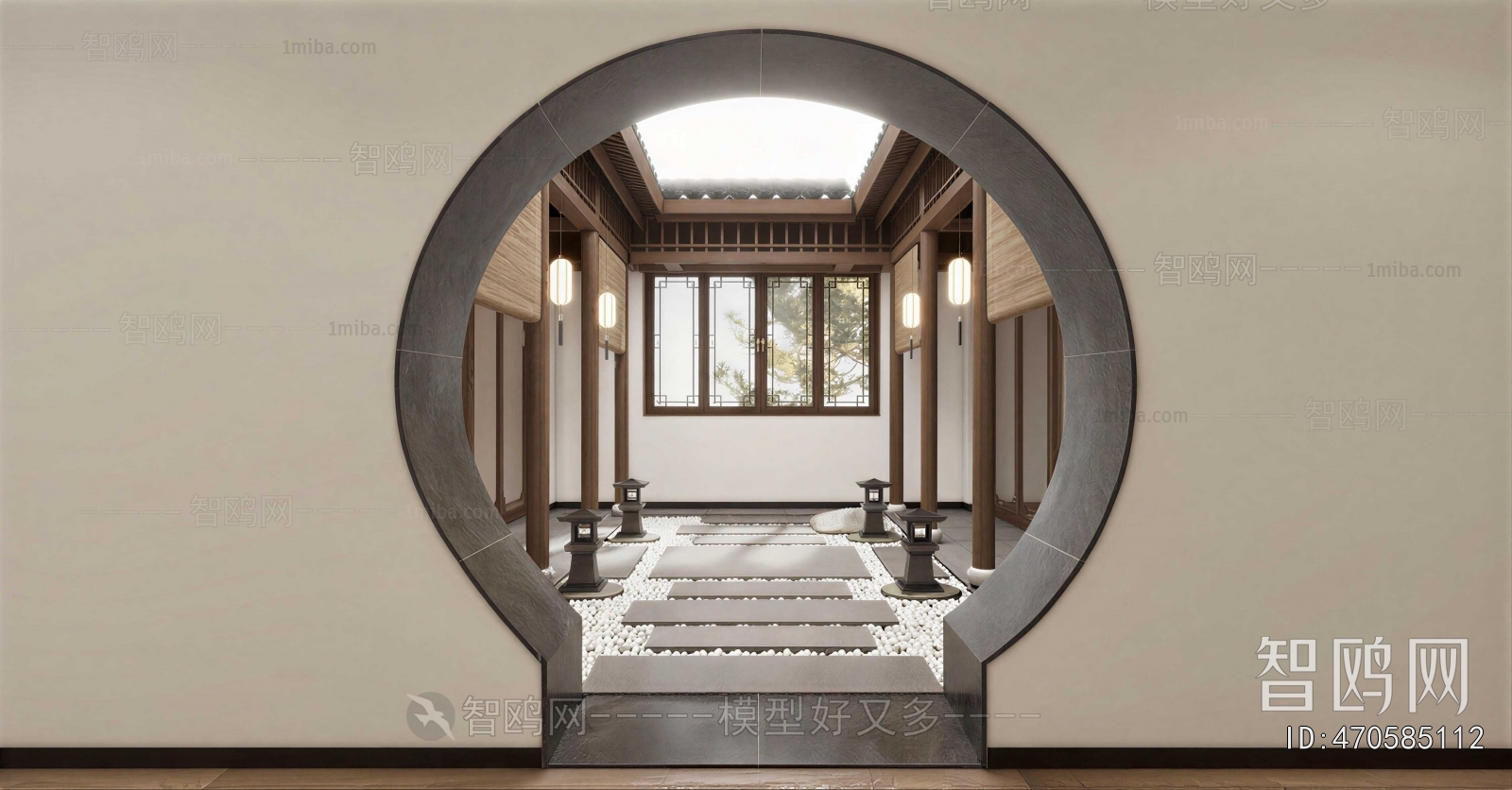 New Chinese Style Courtyard/landscape