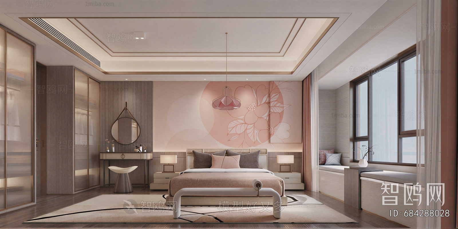 New Chinese Style Bedroom