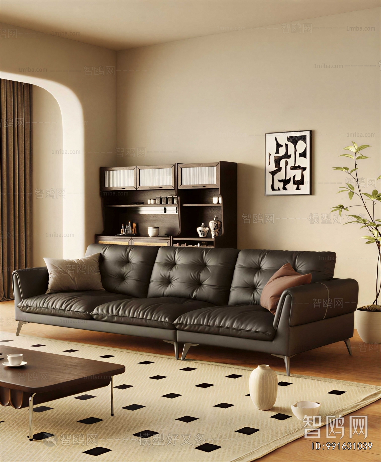 Modern Three-seat Sofa
