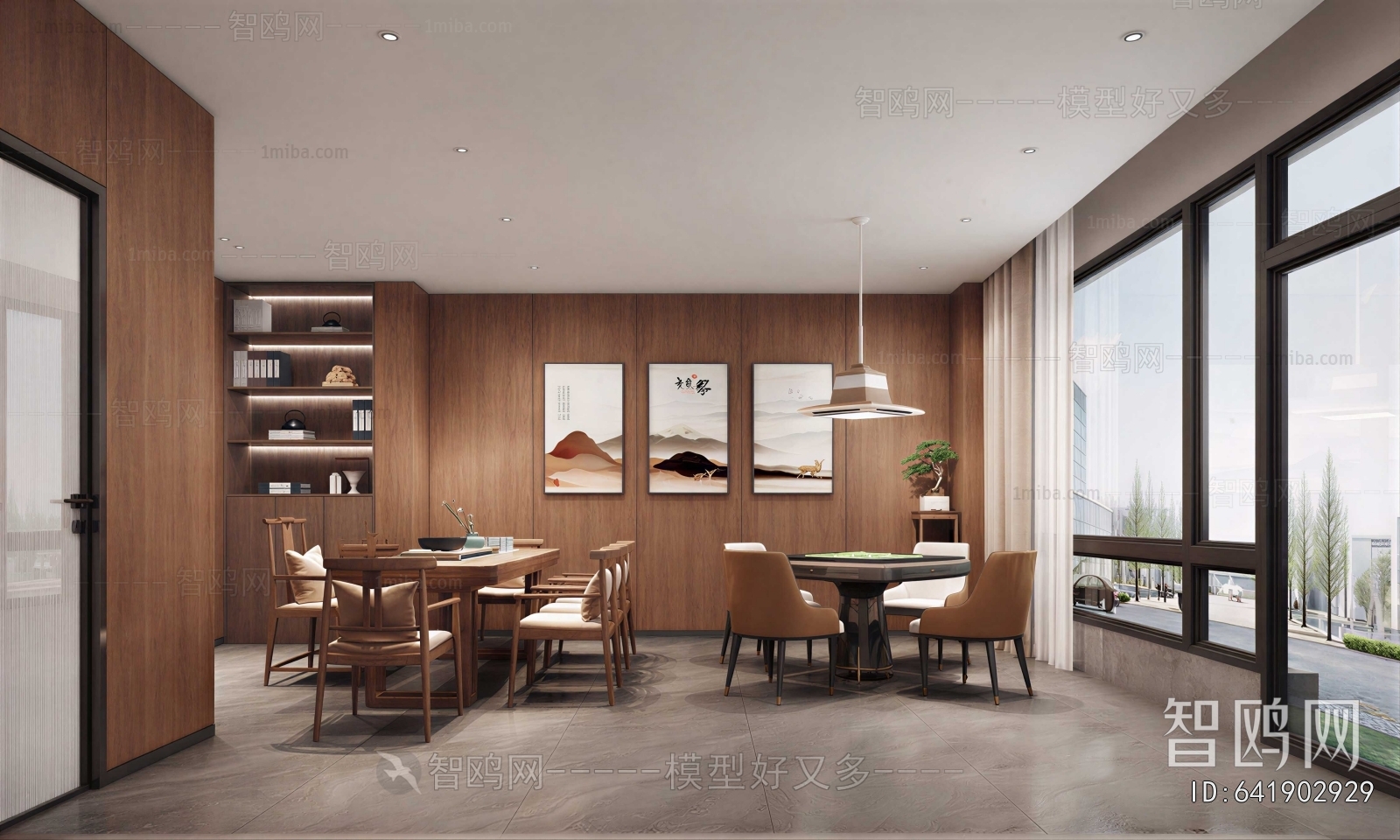New Chinese Style Chess And Card Room