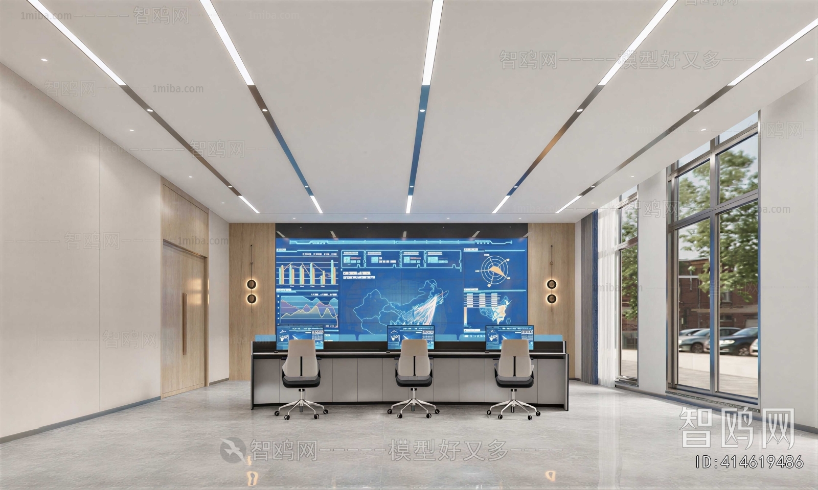 Modern Monitor Room