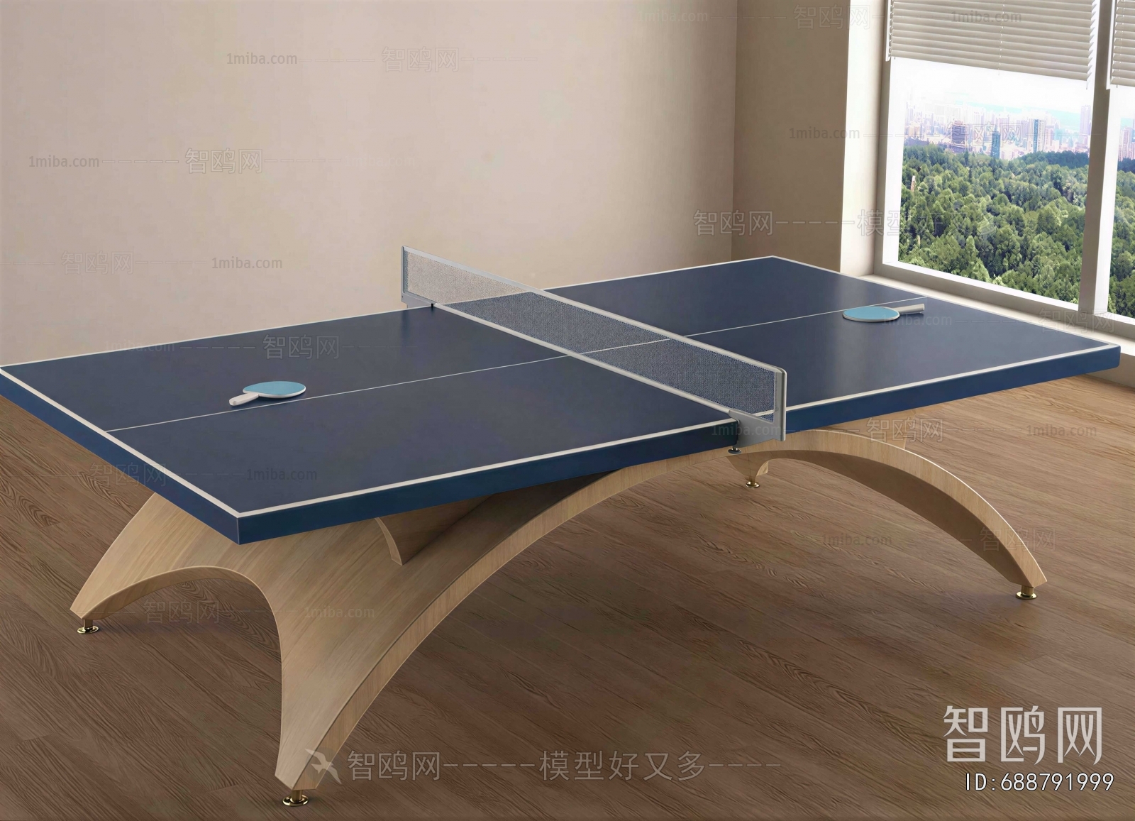 Modern Table-tennis Table