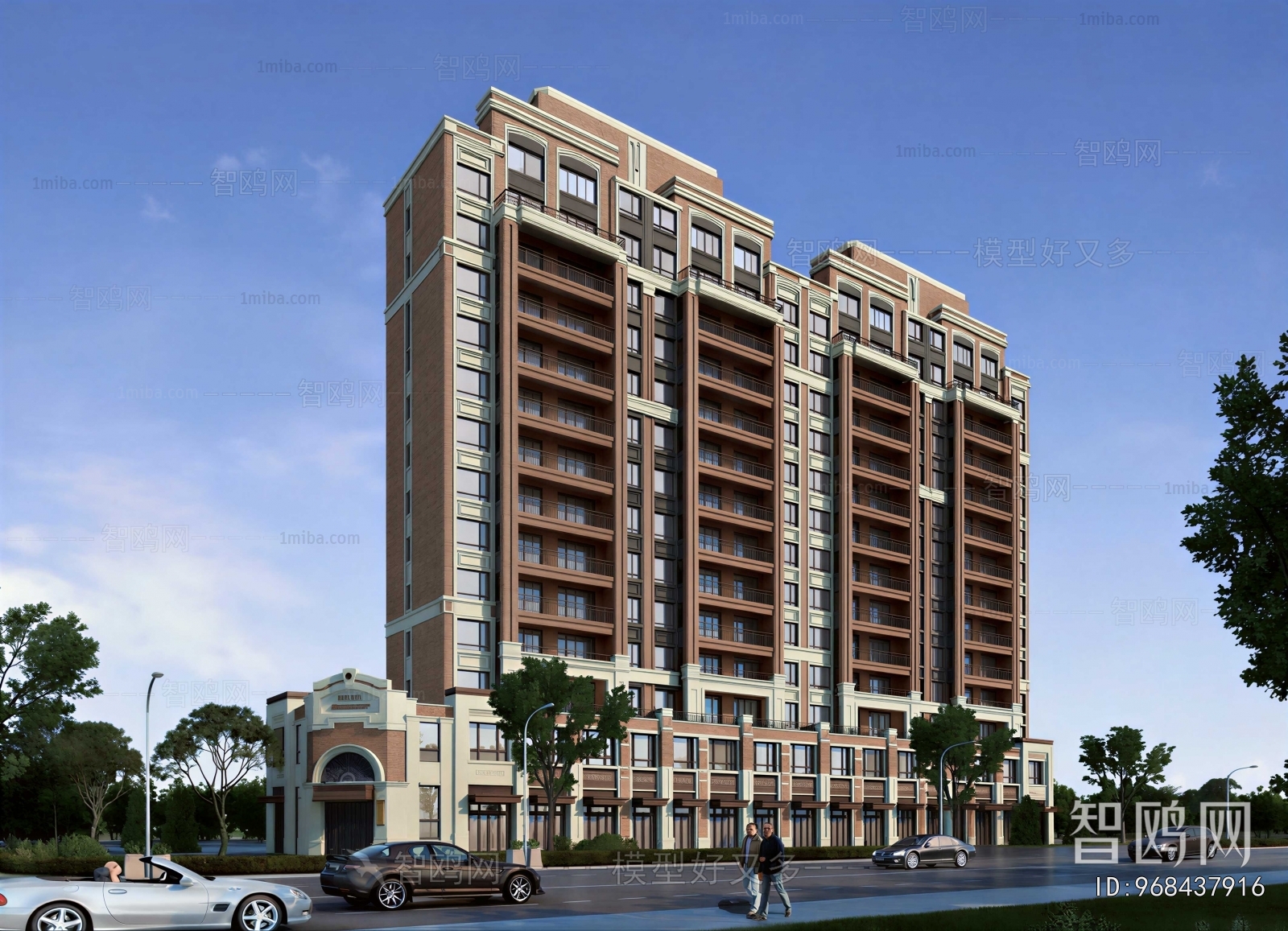 European Style Appearance Of Commercial Building