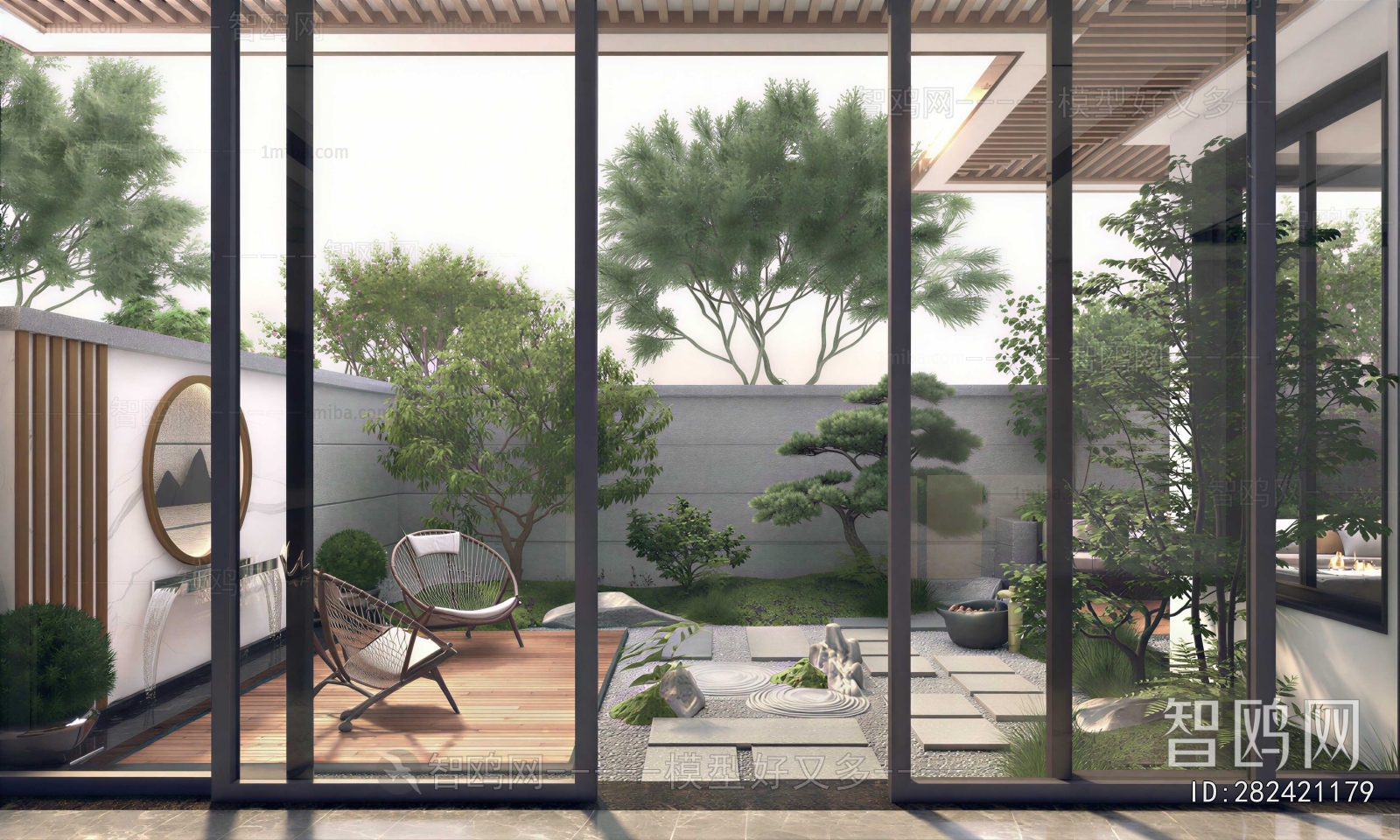 New Chinese Style Courtyard/landscape