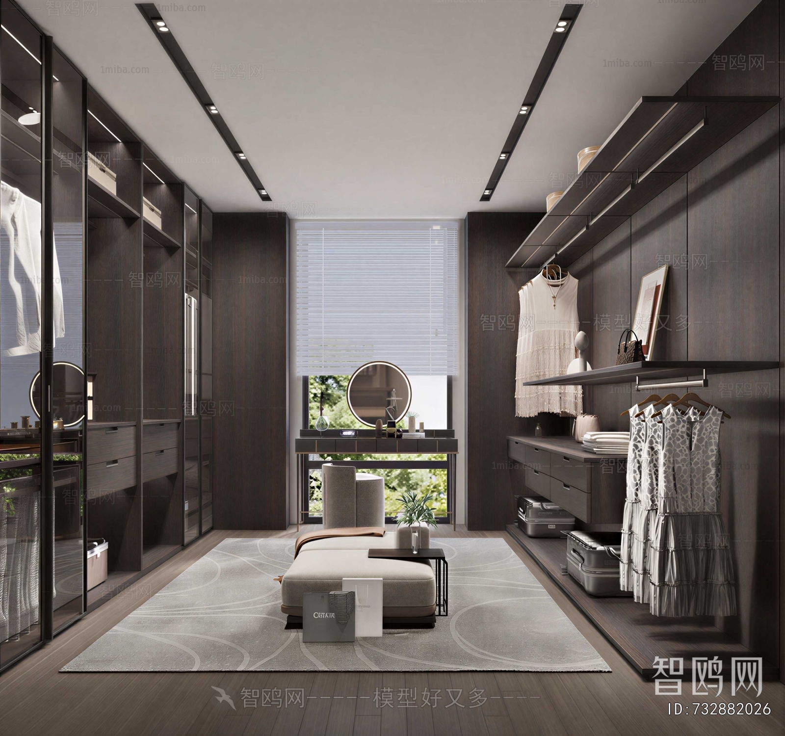 Modern Clothes Storage Area
