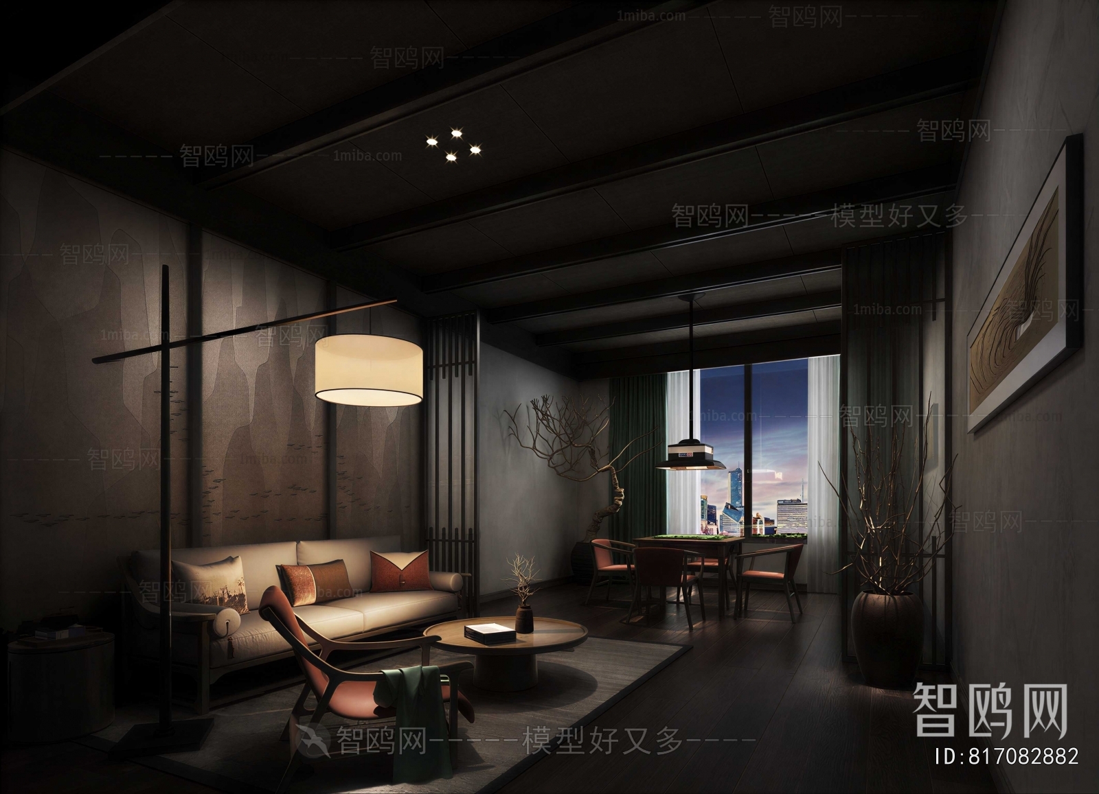 New Chinese Style Chess And Card Room