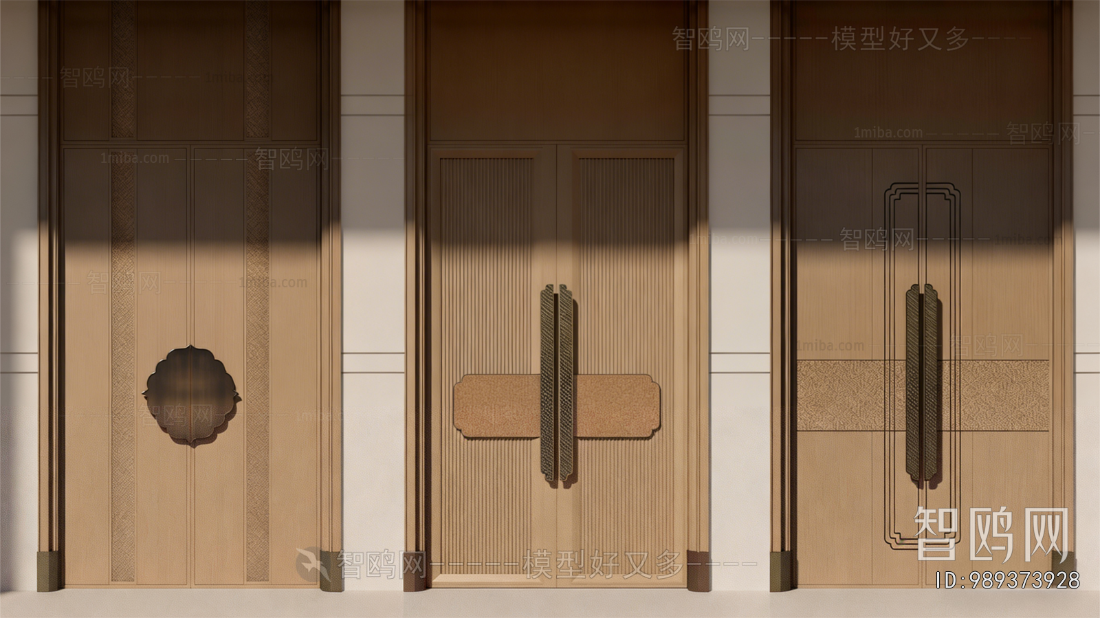 New Chinese Style Double Door