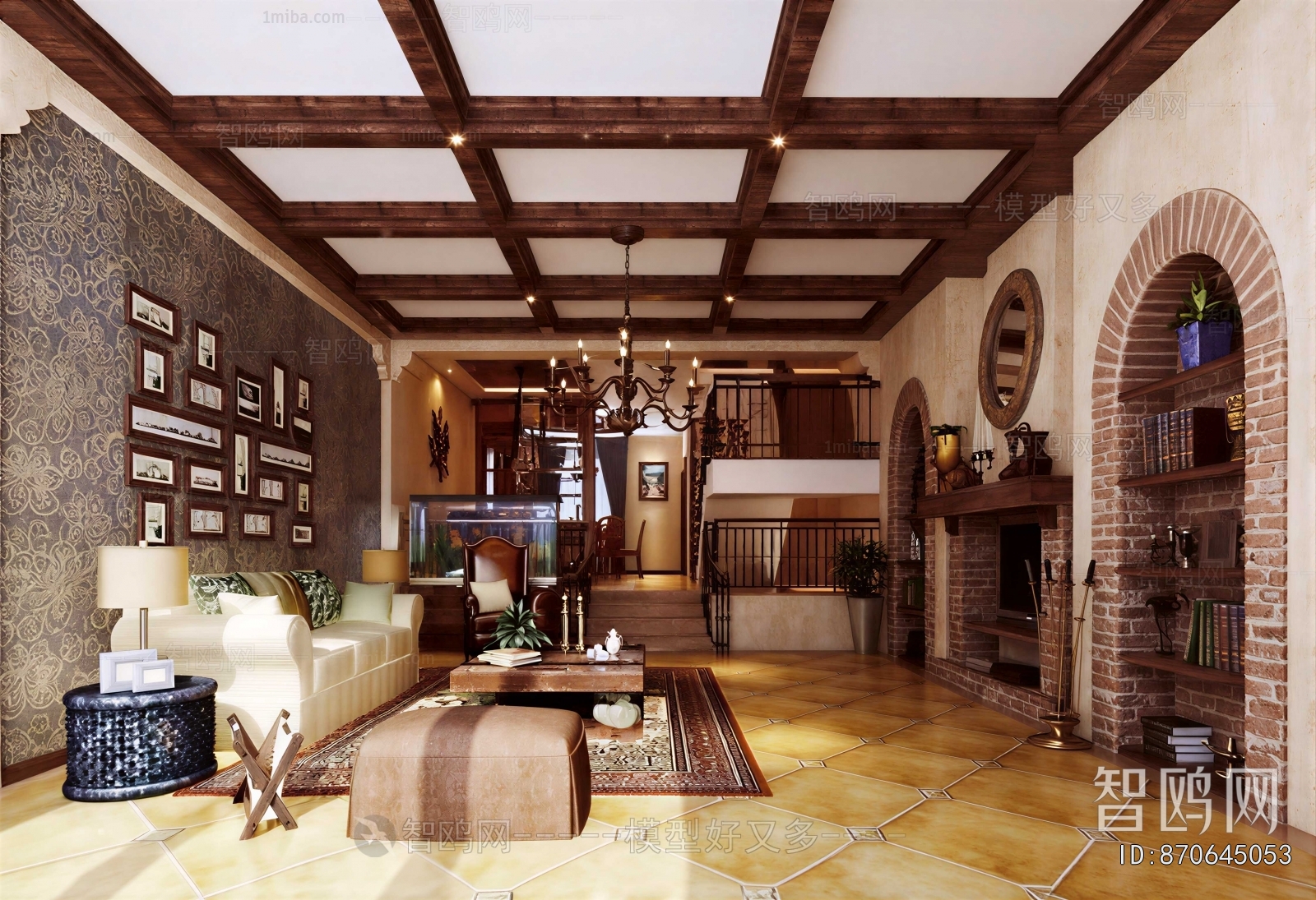 Mediterranean Style A Living Room