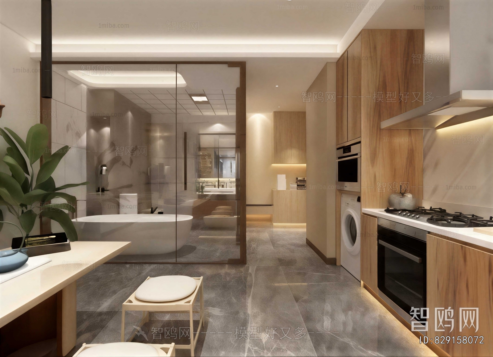 Modern Open Kitchen