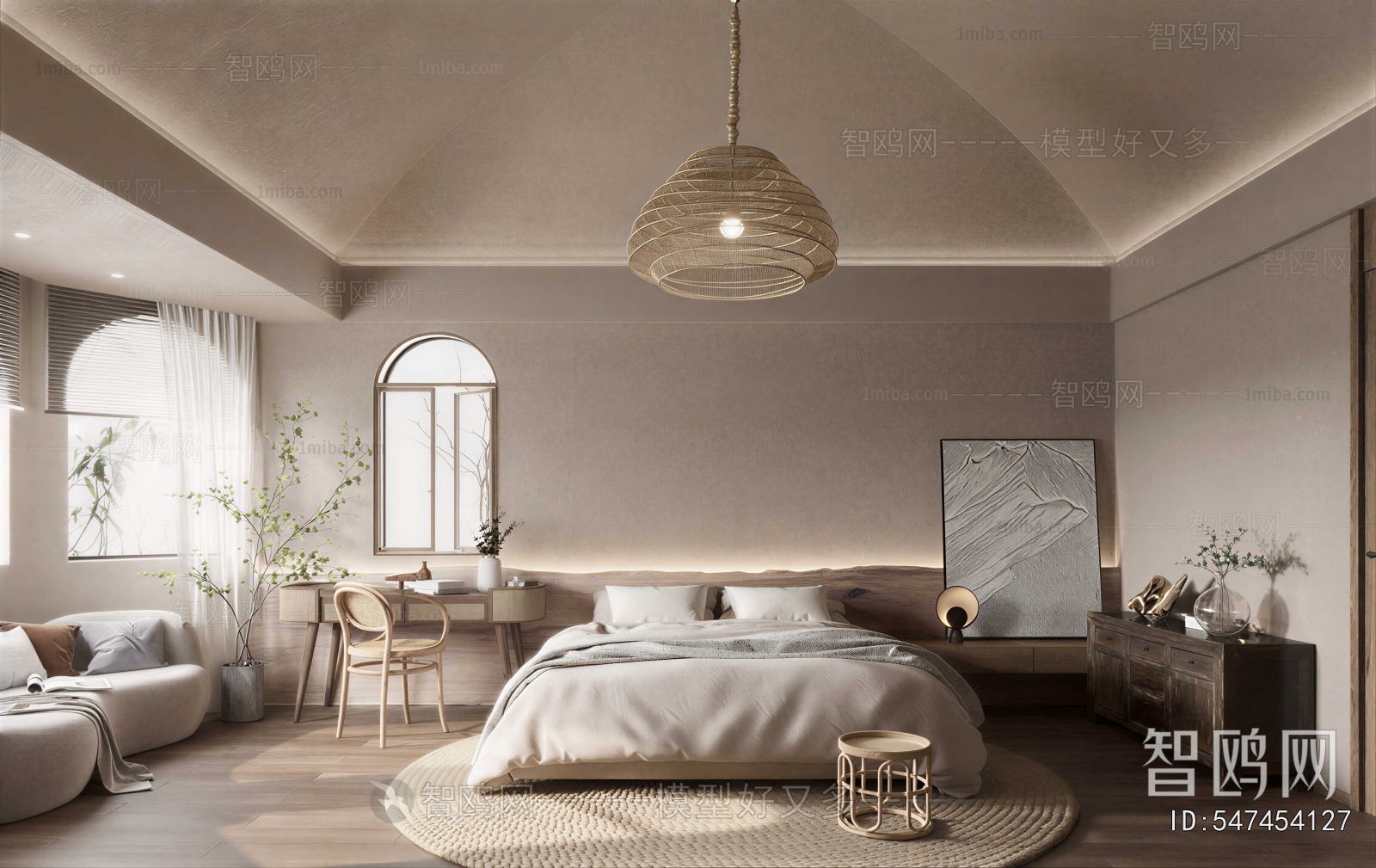 Wabi-sabi Style Bedroom