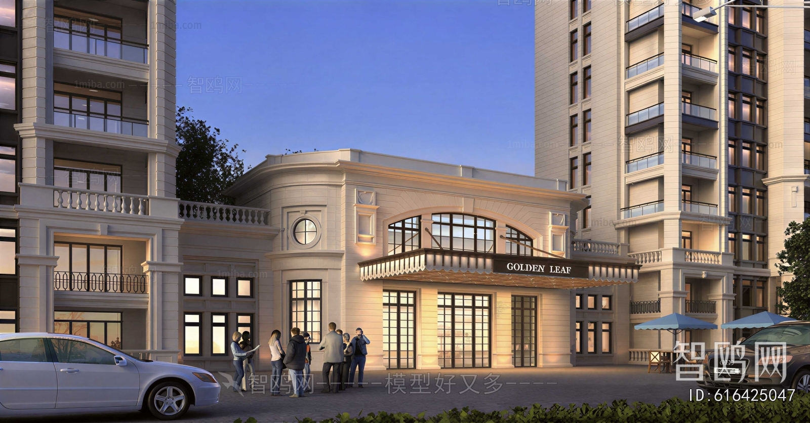 European Style Appearance Of Commercial Building