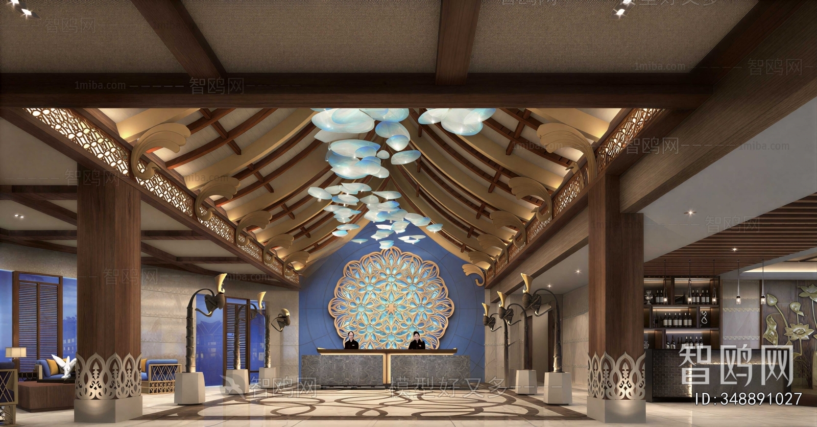New Chinese Style Lobby Hall