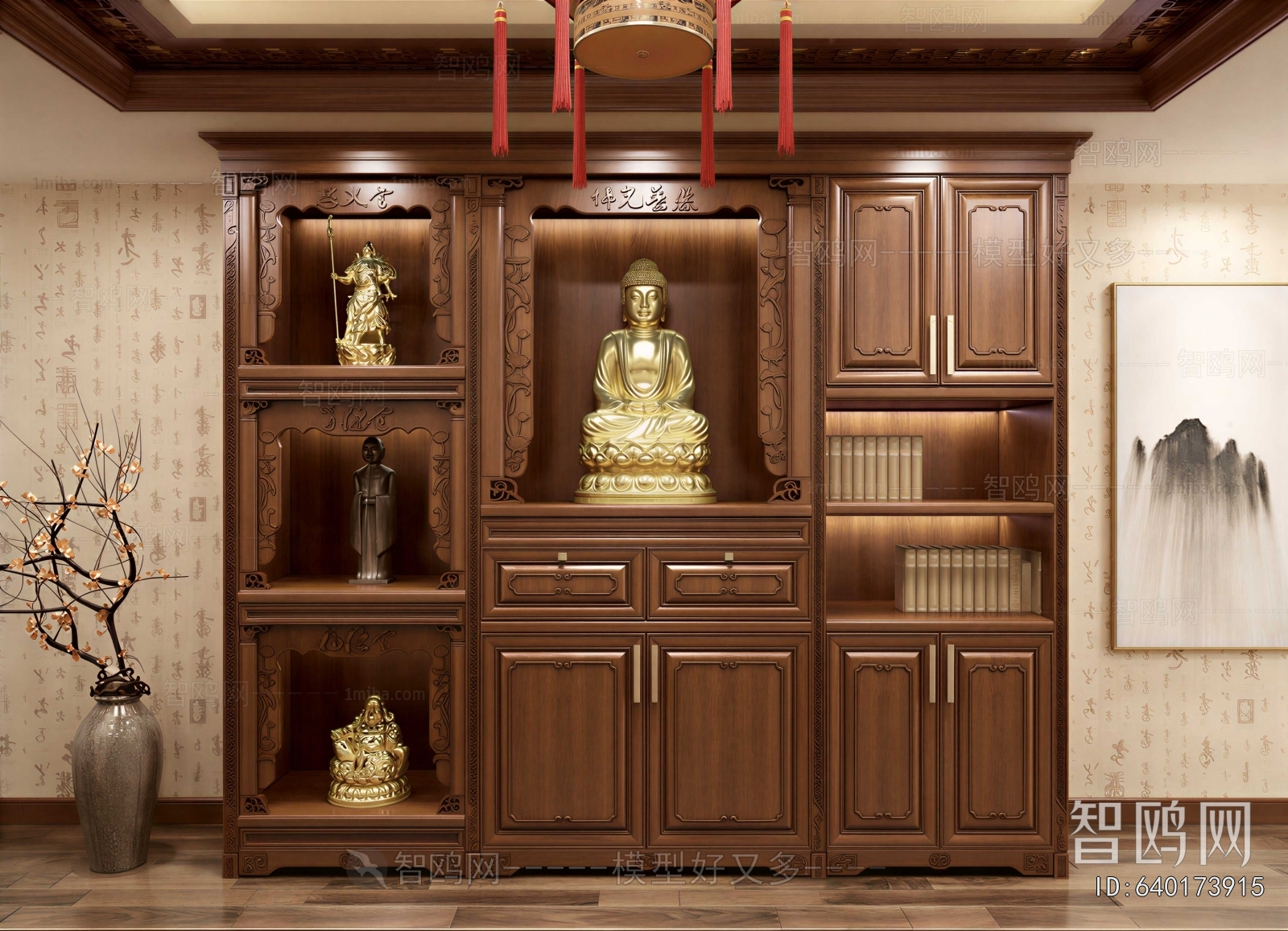 Chinese Style Buddhist Niche