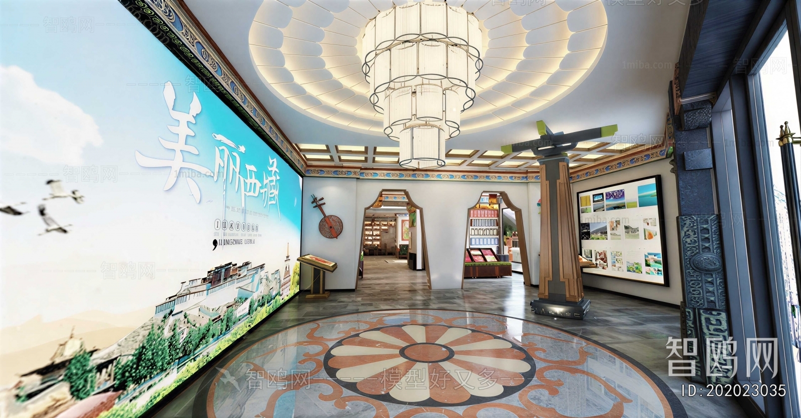 New Chinese Style Exhibition Hall