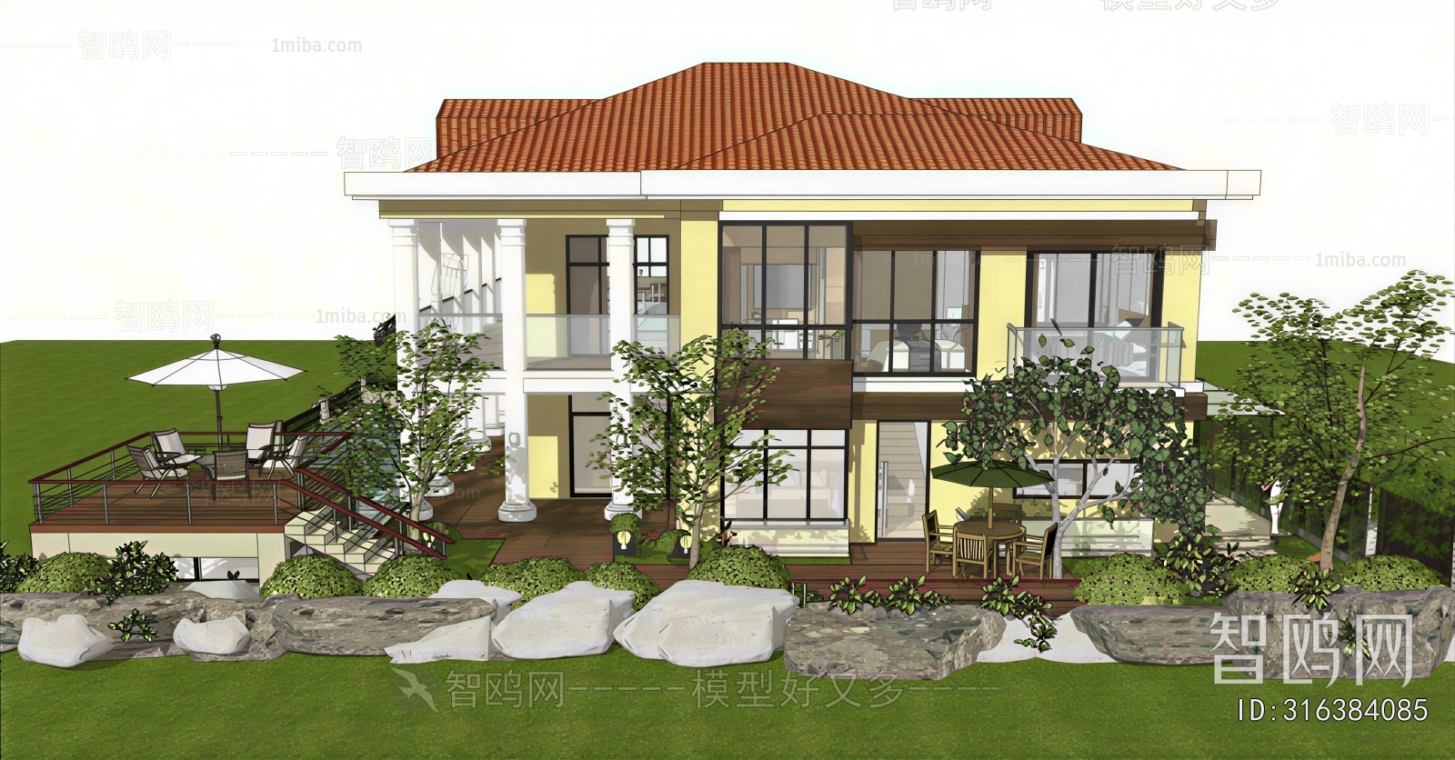 Modern Courtyard/landscape