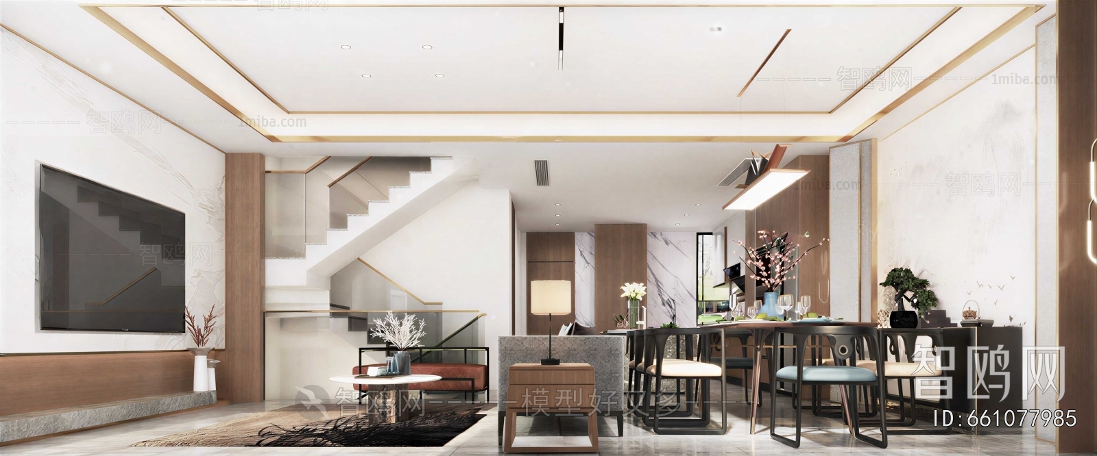 New Chinese Style Dining Room