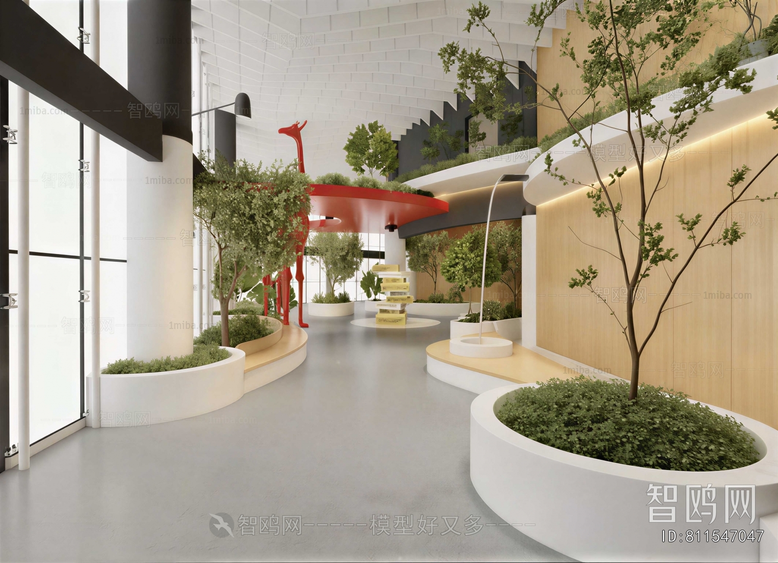 Modern Office Aisle