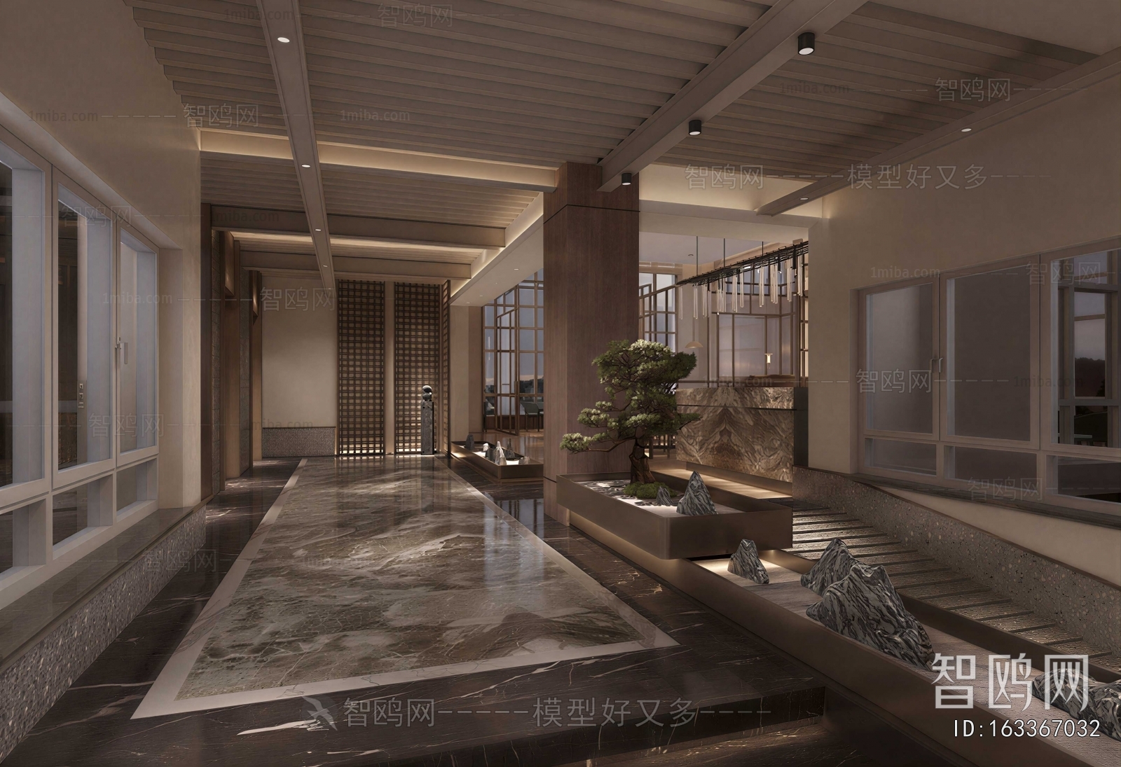 New Chinese Style Lobby Hall