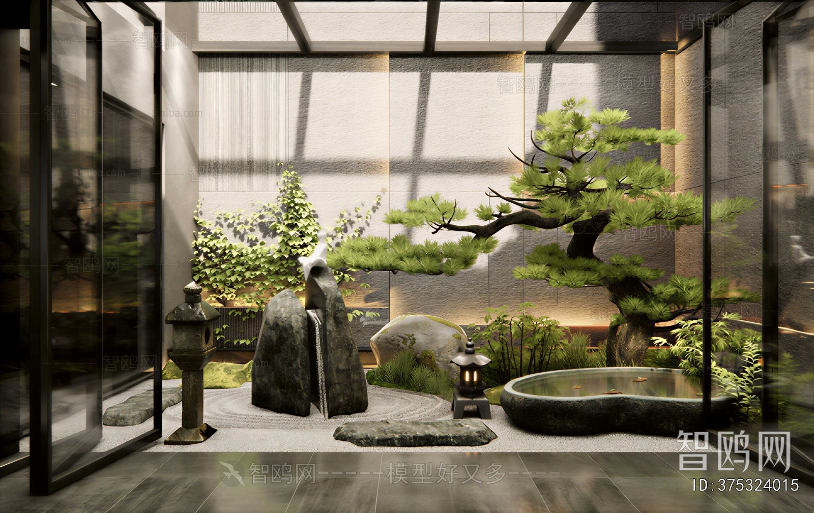 New Chinese Style Plant Landscaping
